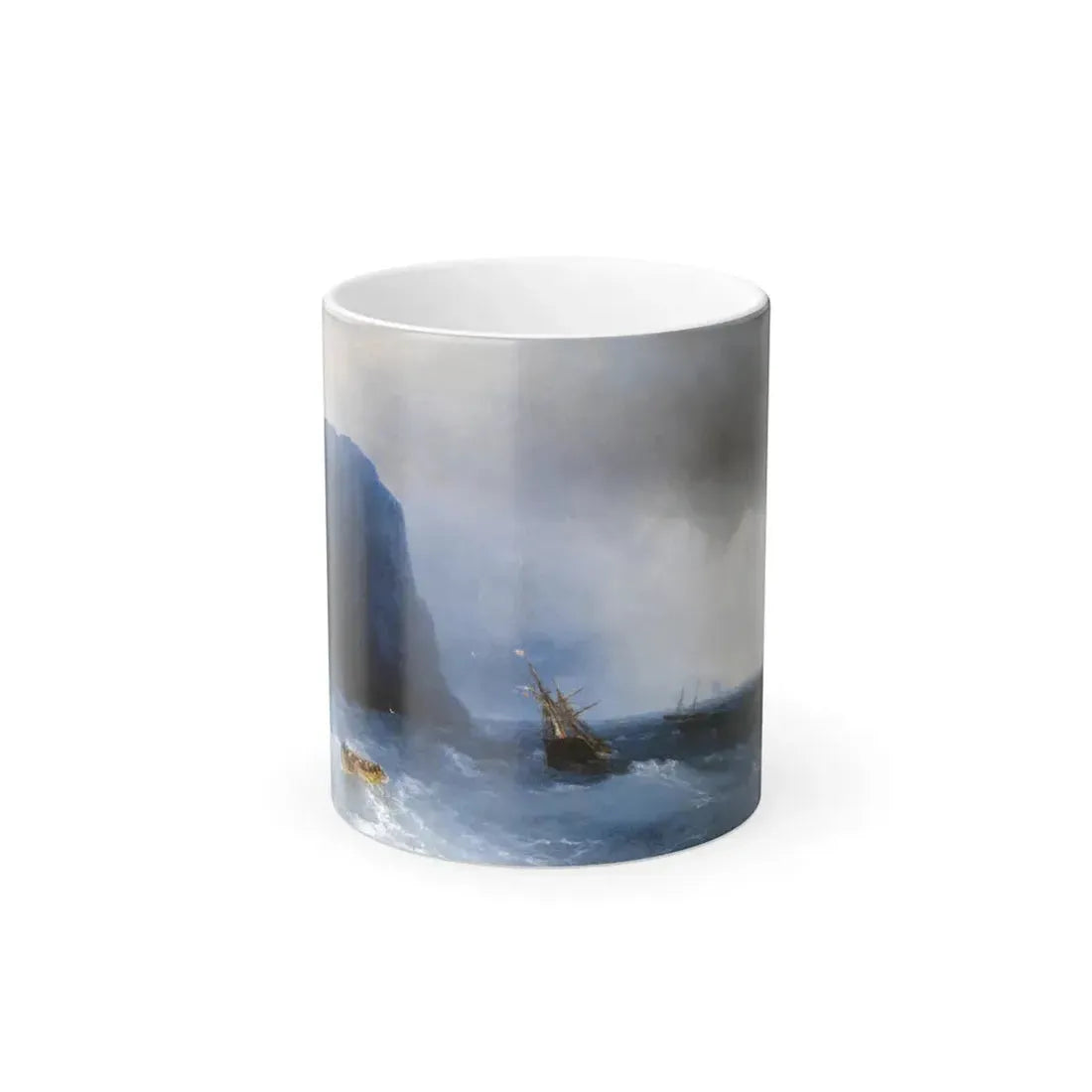Ivan Constantinovich Aivazovsky (1817-1900) The Survivors - Color Changing Mug 11oz 11oz - Go Mug Yourself