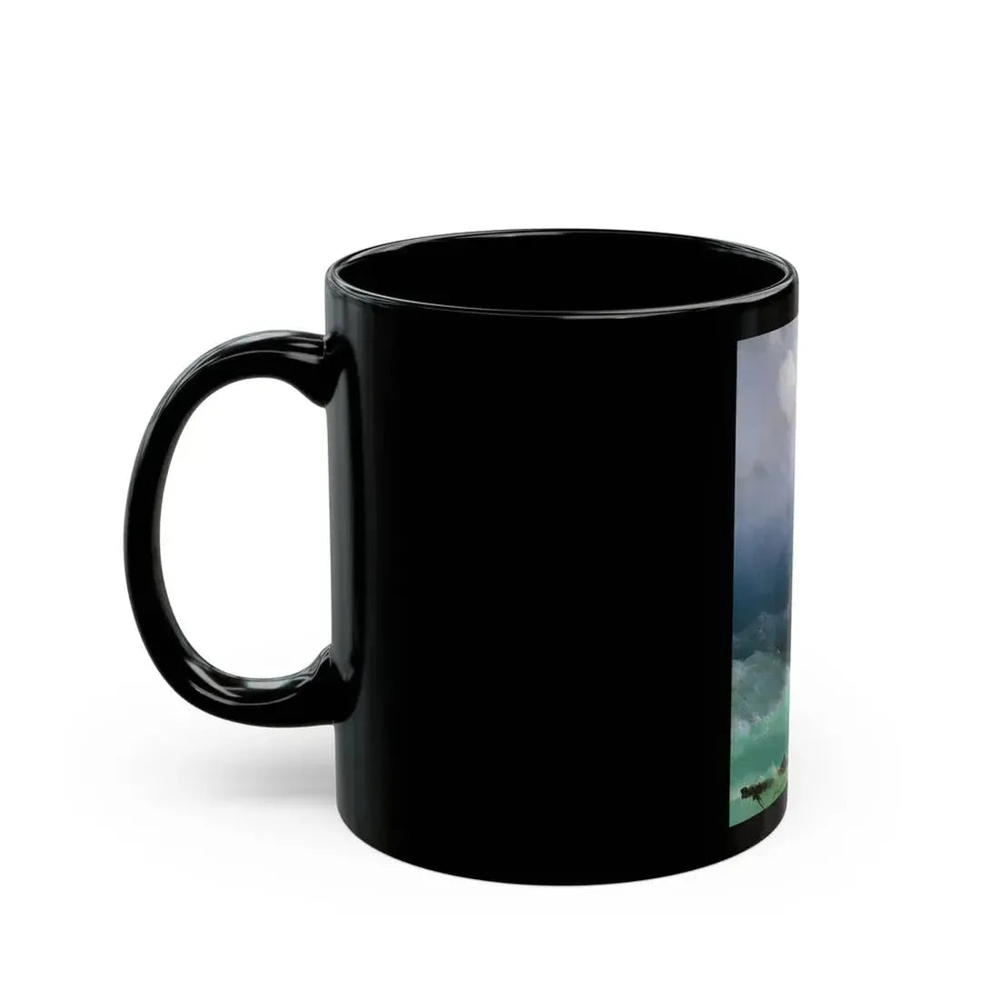 Ivan Constantinovich Aivazovsky (1817-1900) The Tempest - Black Coffee Mug - Go Mug Yourself