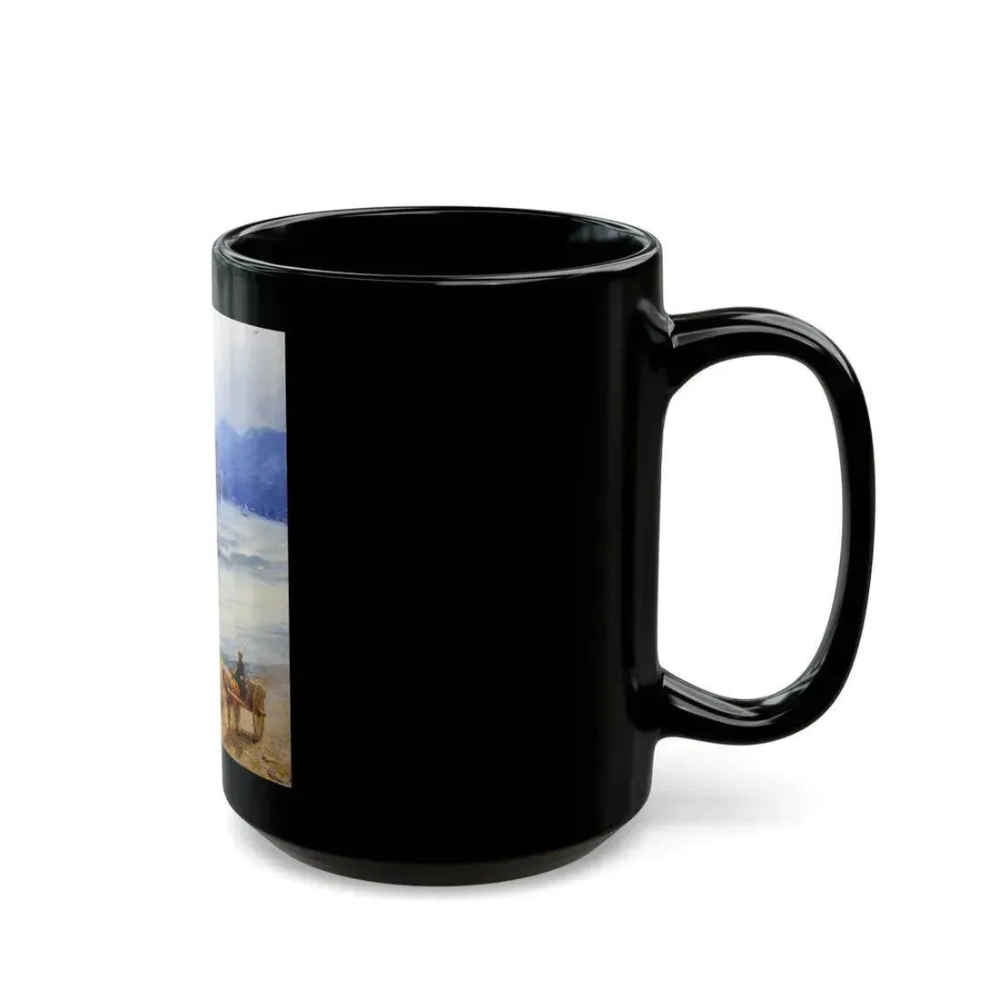Ivan Constantinovich Aivazovsky (1817-1900) The Tide - Black Coffee Mug - Go Mug Yourself