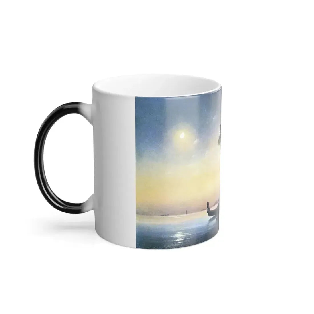 Ivan Constantinovich Aivazovsky (1817-1900) View of a Bay Near Venice - Color Changing Mug 11oz - Go Mug Yourself