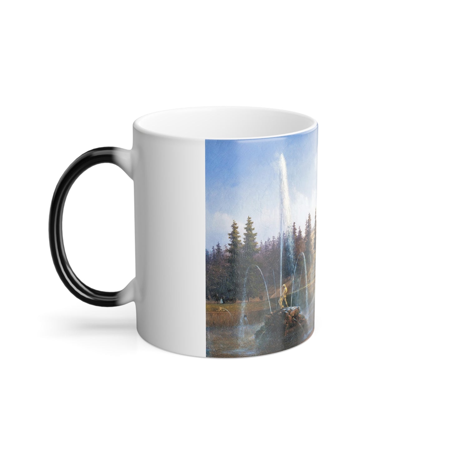 Ivan Constantinovich Aivazovsky (1817-1900) View of the Grand Cascade at Peterhof - Color Changing Mug 11oz-Go Mug Yourself