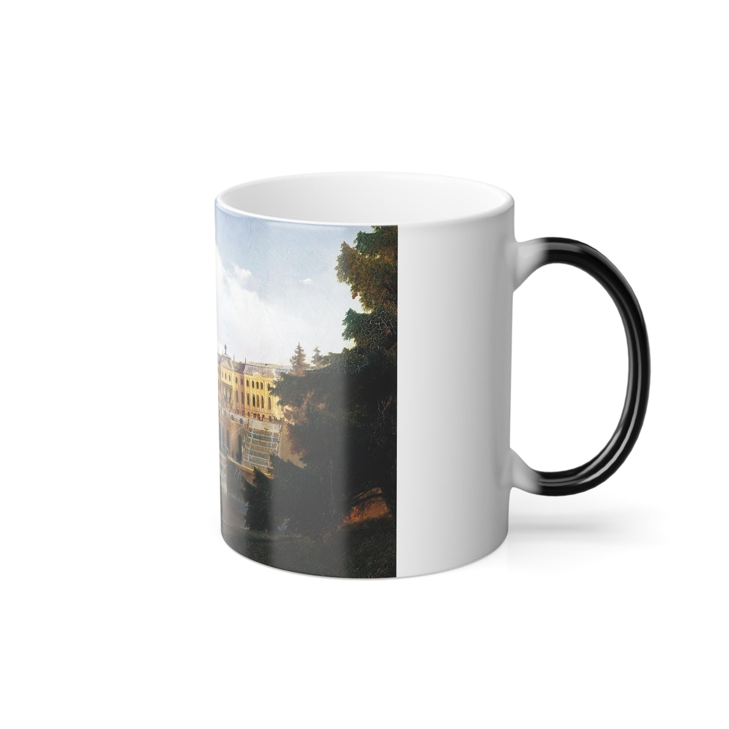 Ivan Constantinovich Aivazovsky (1817-1900) View of the Grand Cascade at Peterhof - Color Changing Mug 11oz-Go Mug Yourself
