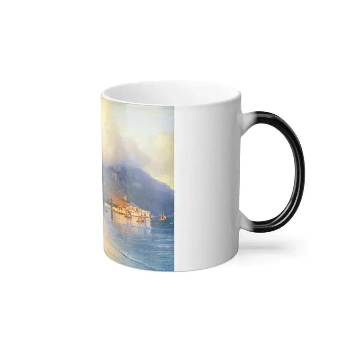 Ivan Constantinovich Aivazovsky (1817-1900) View of Yalta (detail) - 1867 - Color Changing Mug 11oz - Go Mug Yourself