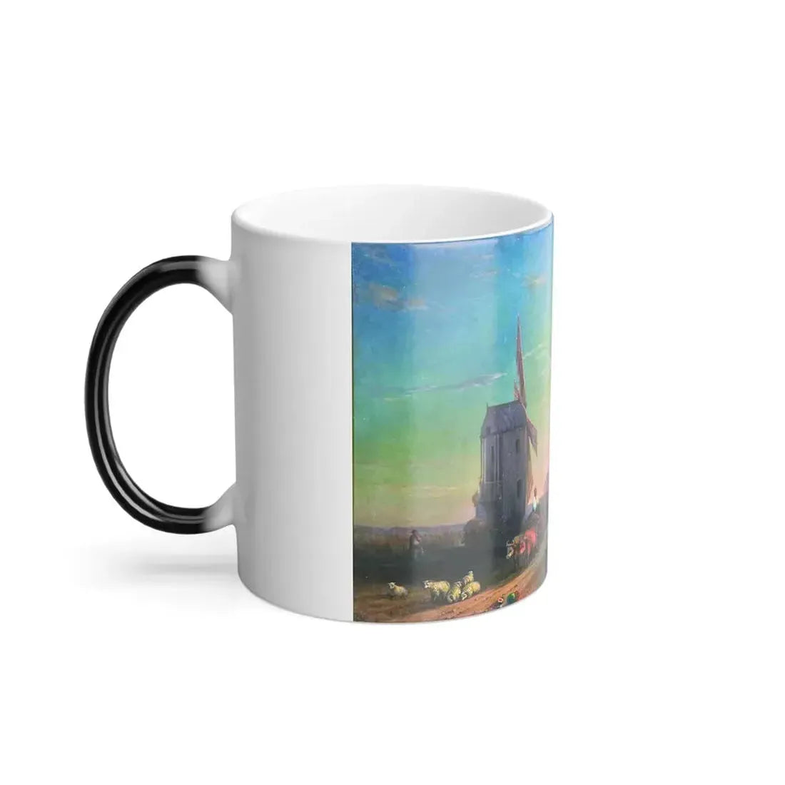 Ivan Constantinovich Aivazovsky (1817-1900) Windmill, Zakat - Color Changing Mug 11oz - Go Mug Yourself