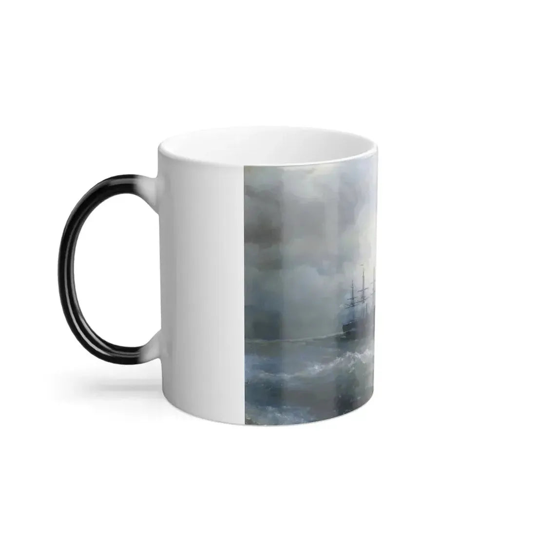 Ivan Konstantinovich Aivazovsky (1817-1900) Ship at Sea - Oil on Canvas 1887 - Color Changing Mug 11oz - Go Mug Yourself