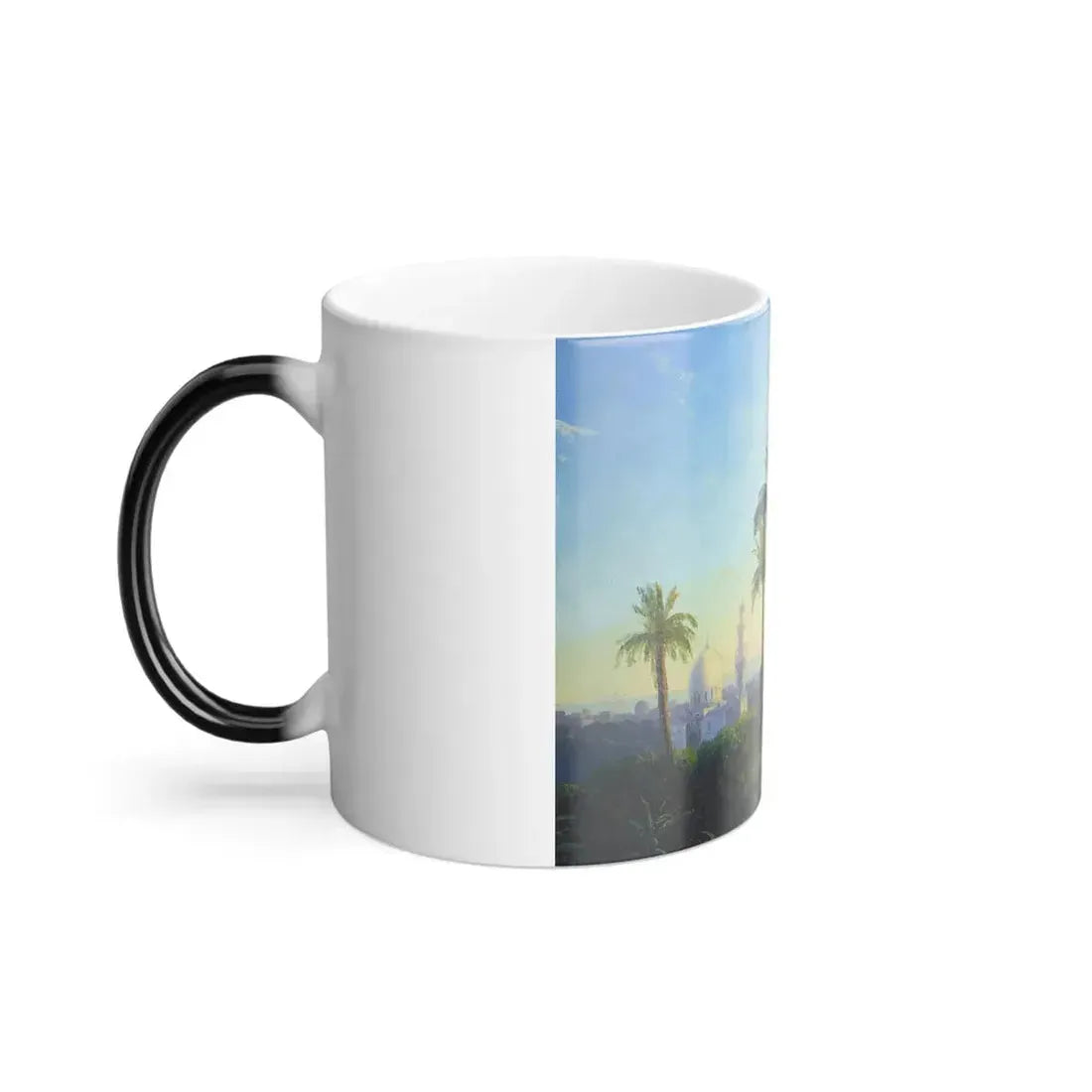 Ivan Konstantinovich Aivazovsky (1817-1900) View of Cairo - Oil on Board 1870 - Color Changing Mug 11oz - Go Mug Yourself