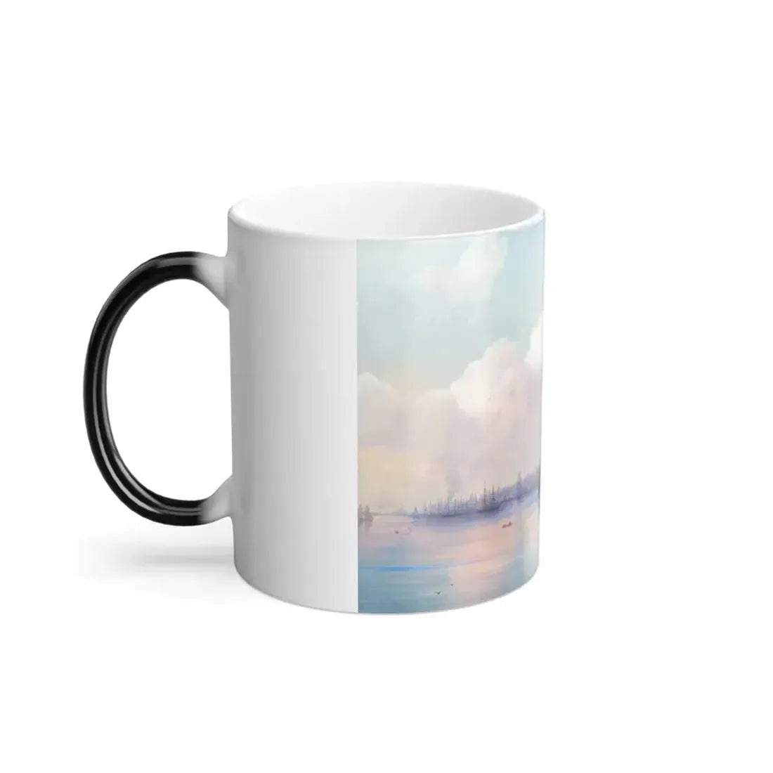 Ivan Konstantinovich Aivazovsky (1817-1900) View of the Odessa Harbour with Ships - 1867 - Color Changing Mug 11oz - Go Mug Yourself