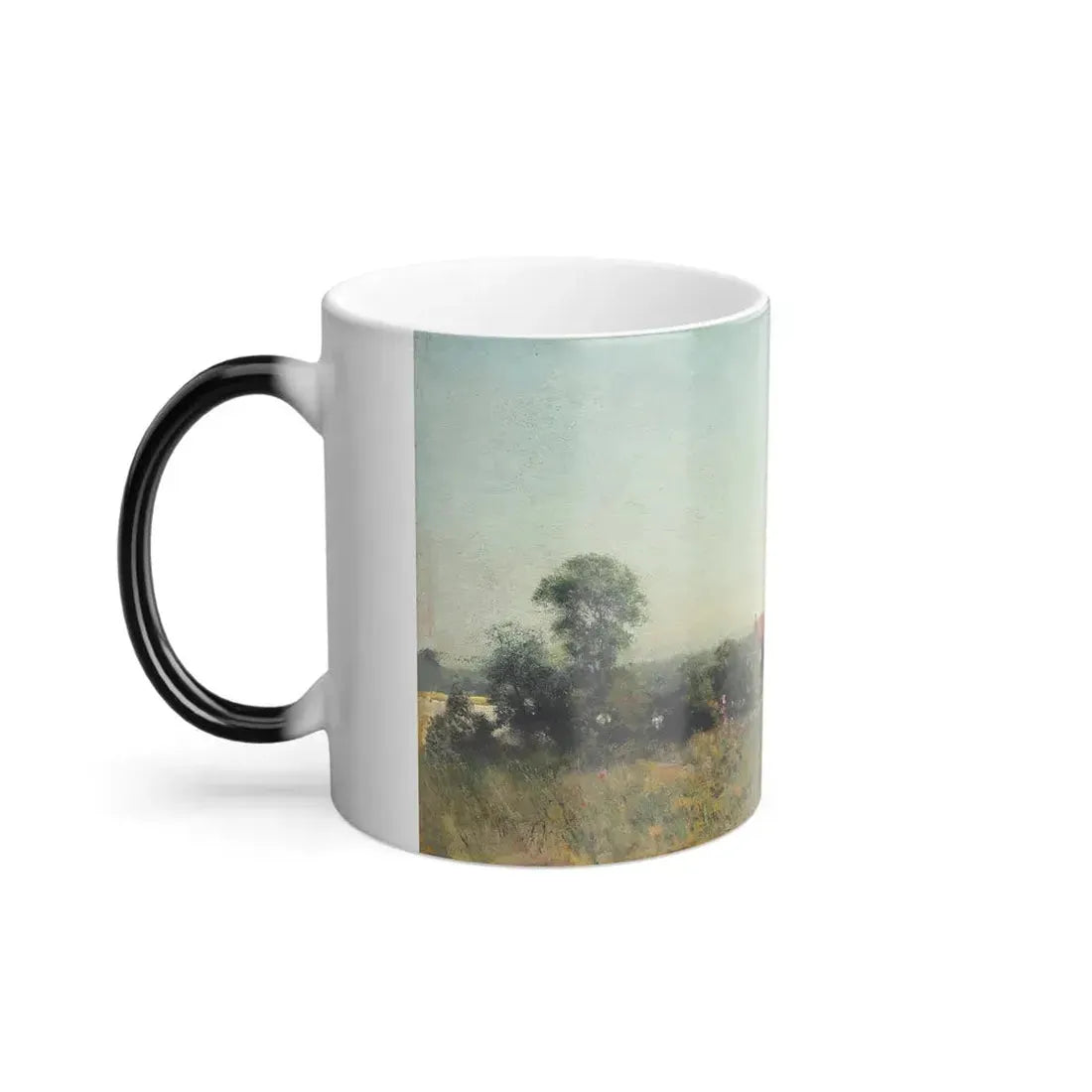 Ivan Pokhitonov (1850-1923) In the fields, France - Oil on Panel 1882 1 - Color Changing Mug 11oz - Go Mug Yourself