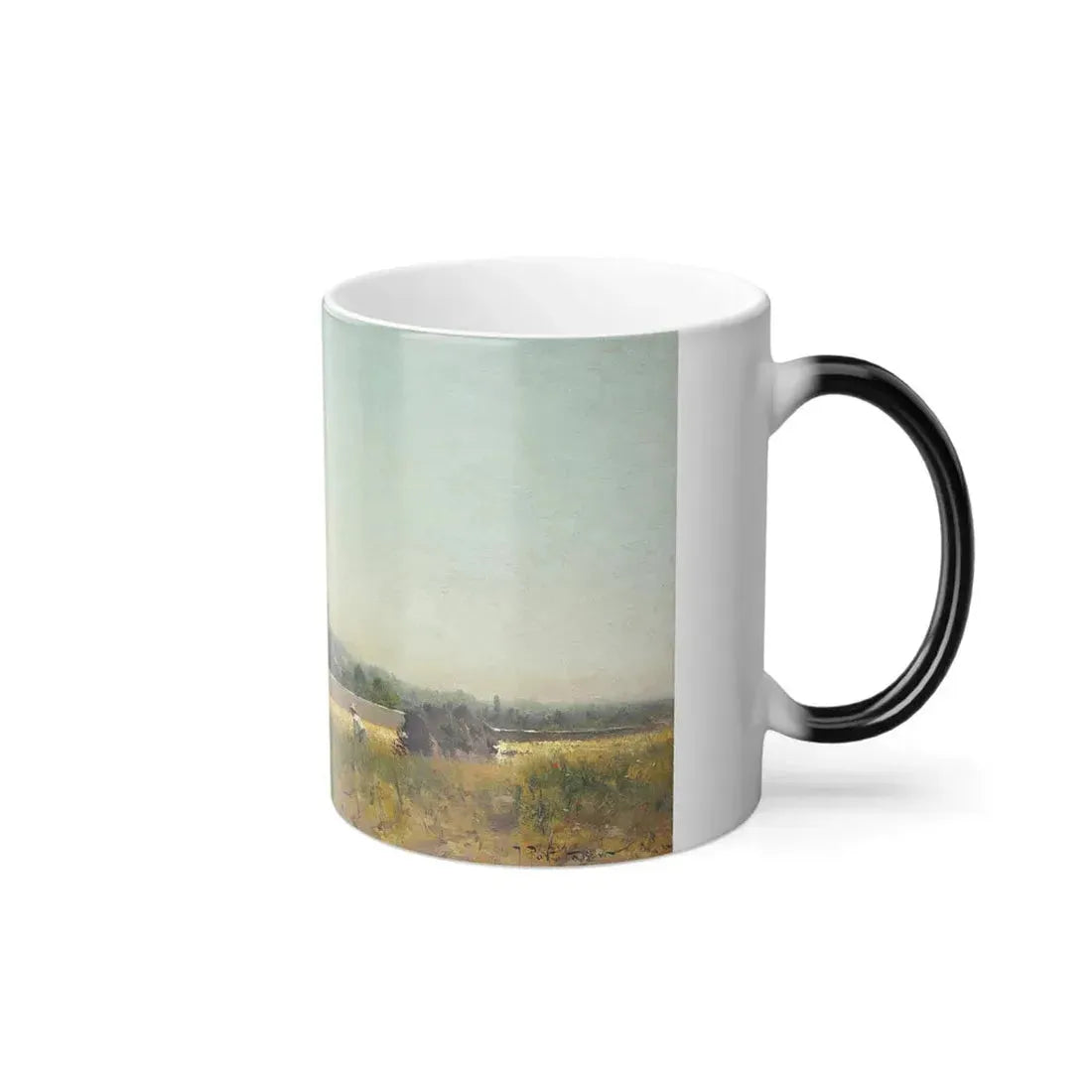 Ivan Pokhitonov (1850-1923) In the fields, France - Oil on Panel 1882 1 - Color Changing Mug 11oz - Go Mug Yourself