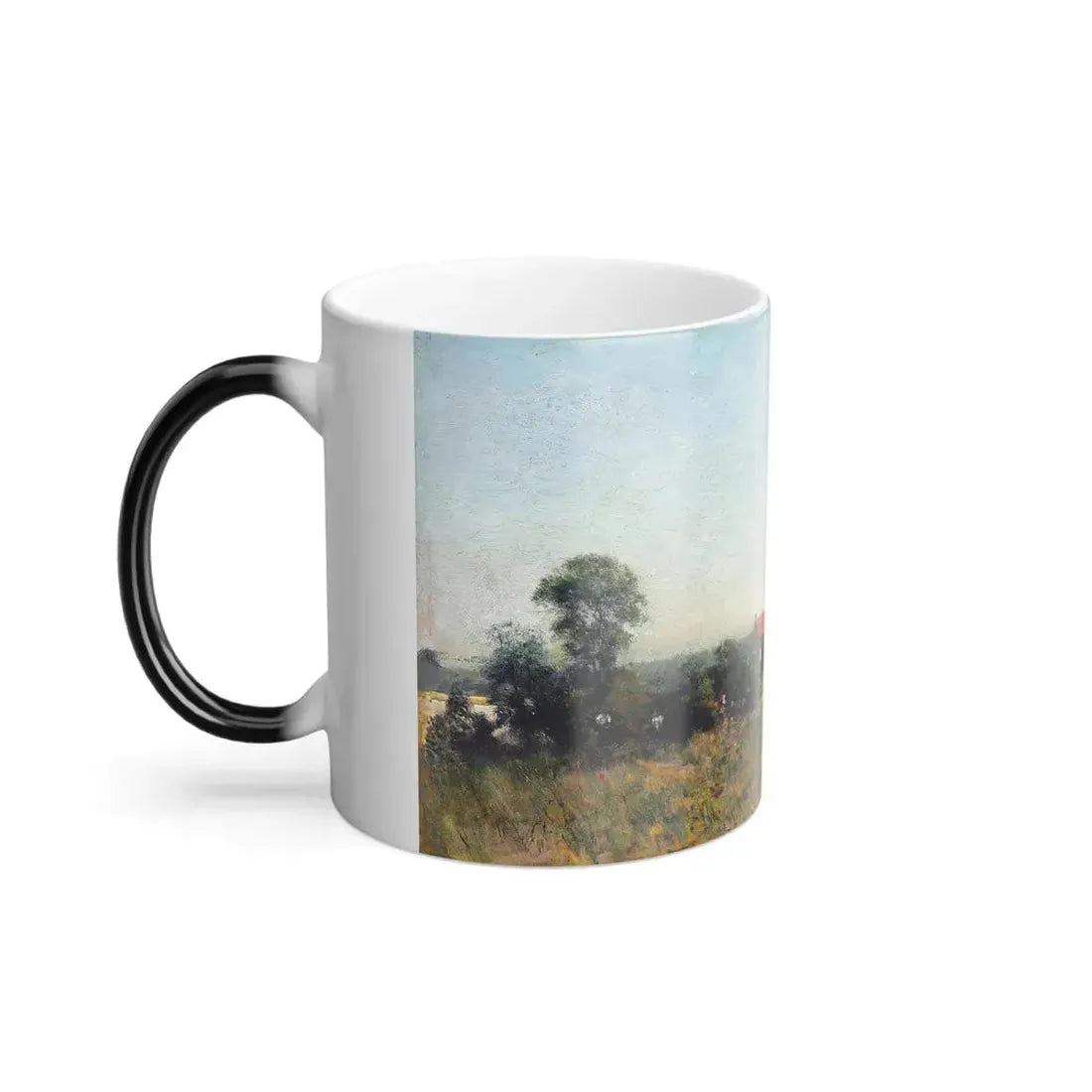 Ivan Pokhitonov (1850-1923) In the fields, France - Oil on Panel 1882 - Color Changing Mug 11oz - Go Mug Yourself