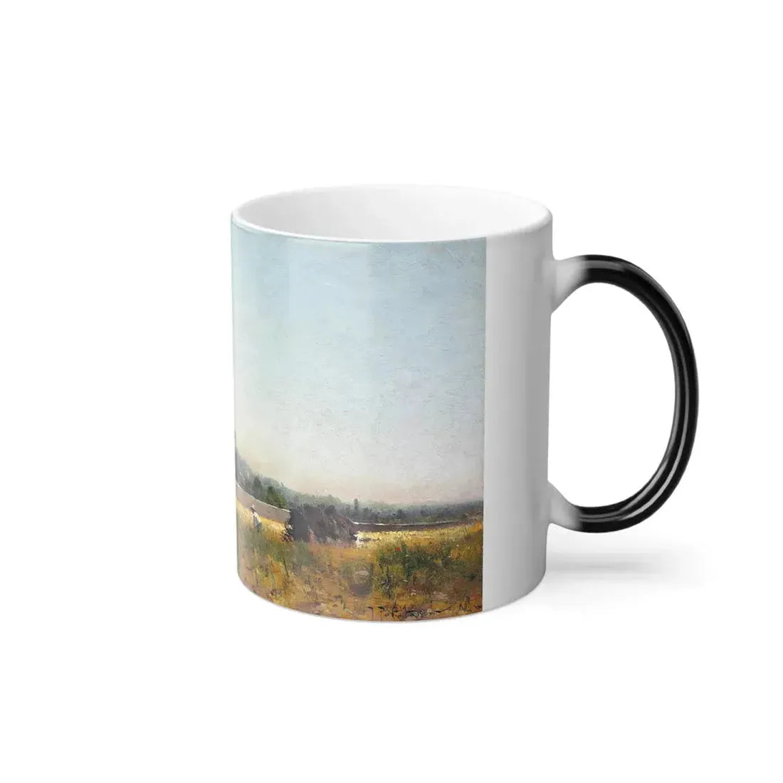 Ivan Pokhitonov (1850-1923) In the fields, France - Oil on Panel 1882 - Color Changing Mug 11oz - Go Mug Yourself
