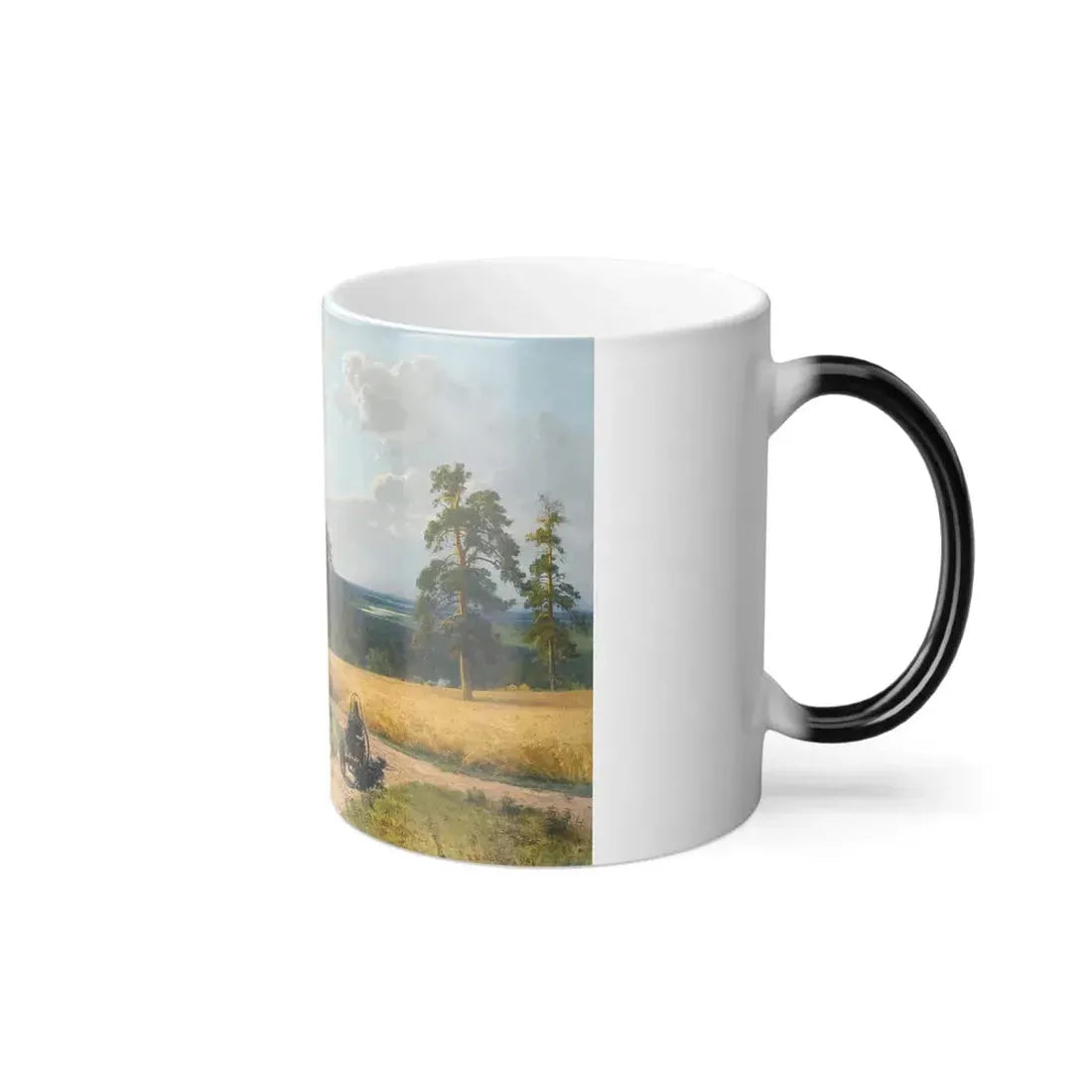 Ivan Shishkin (1832-1898) At the Edge of the Pine Forest - Oil on Canvas 1897 - Color Changing Mug 11oz - Go Mug Yourself