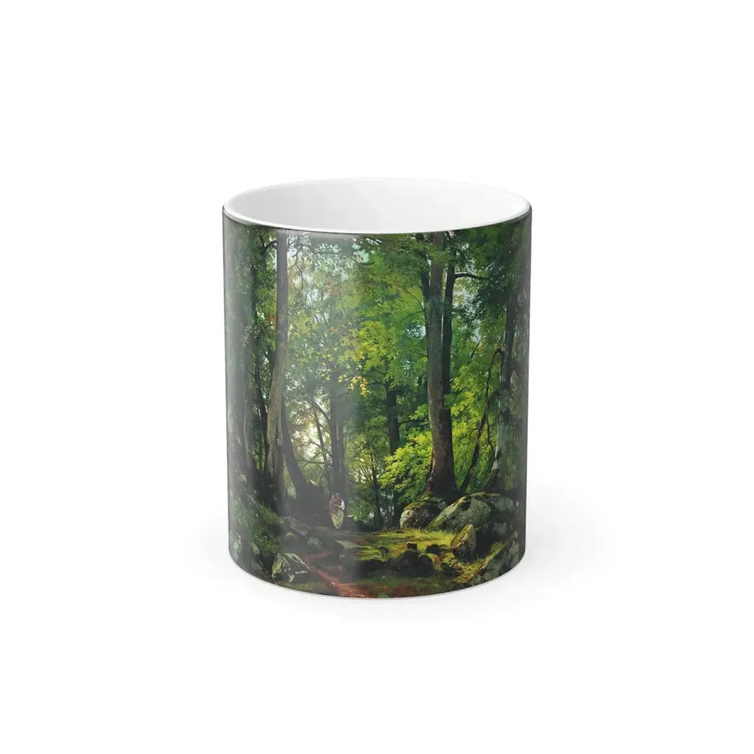 Ivan Shishkin (1832-1898) Beech Forest in Switzerland - 1863-1864 - Color Changing Mug 11oz 11oz - Go Mug Yourself