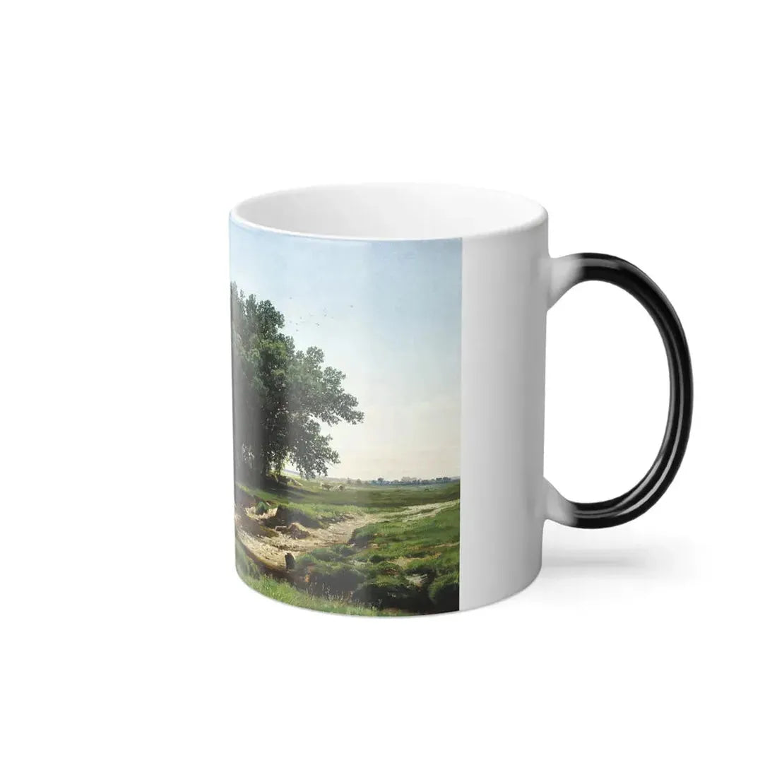 Ivan Shishkin (1832-1898) Small Oak Trees - 1886 - Color Changing Mug 11oz - Go Mug Yourself