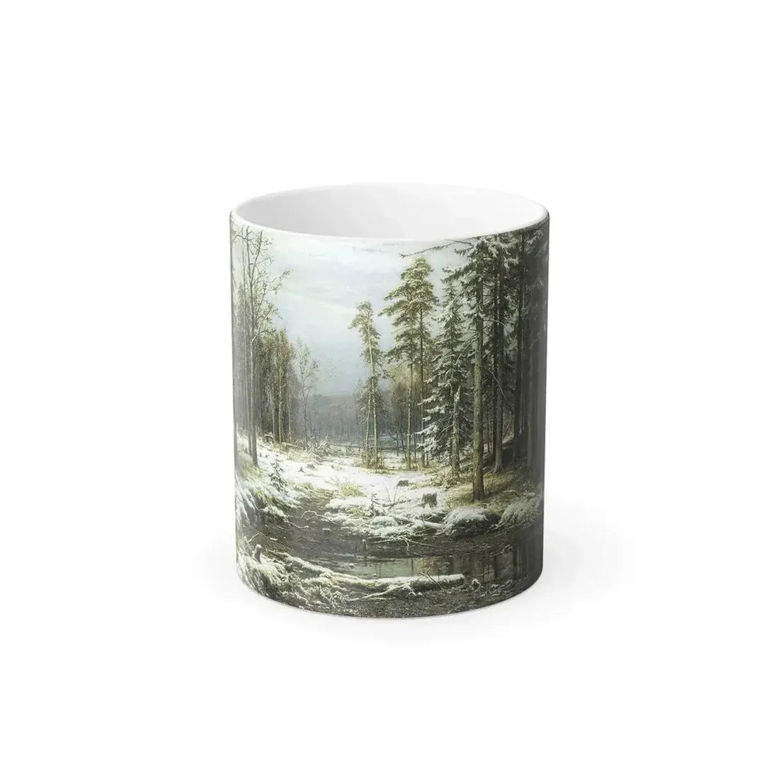 Ivan Shishkin (1832-1898) The First Snow - Color Changing Mug 11oz 11oz - Go Mug Yourself