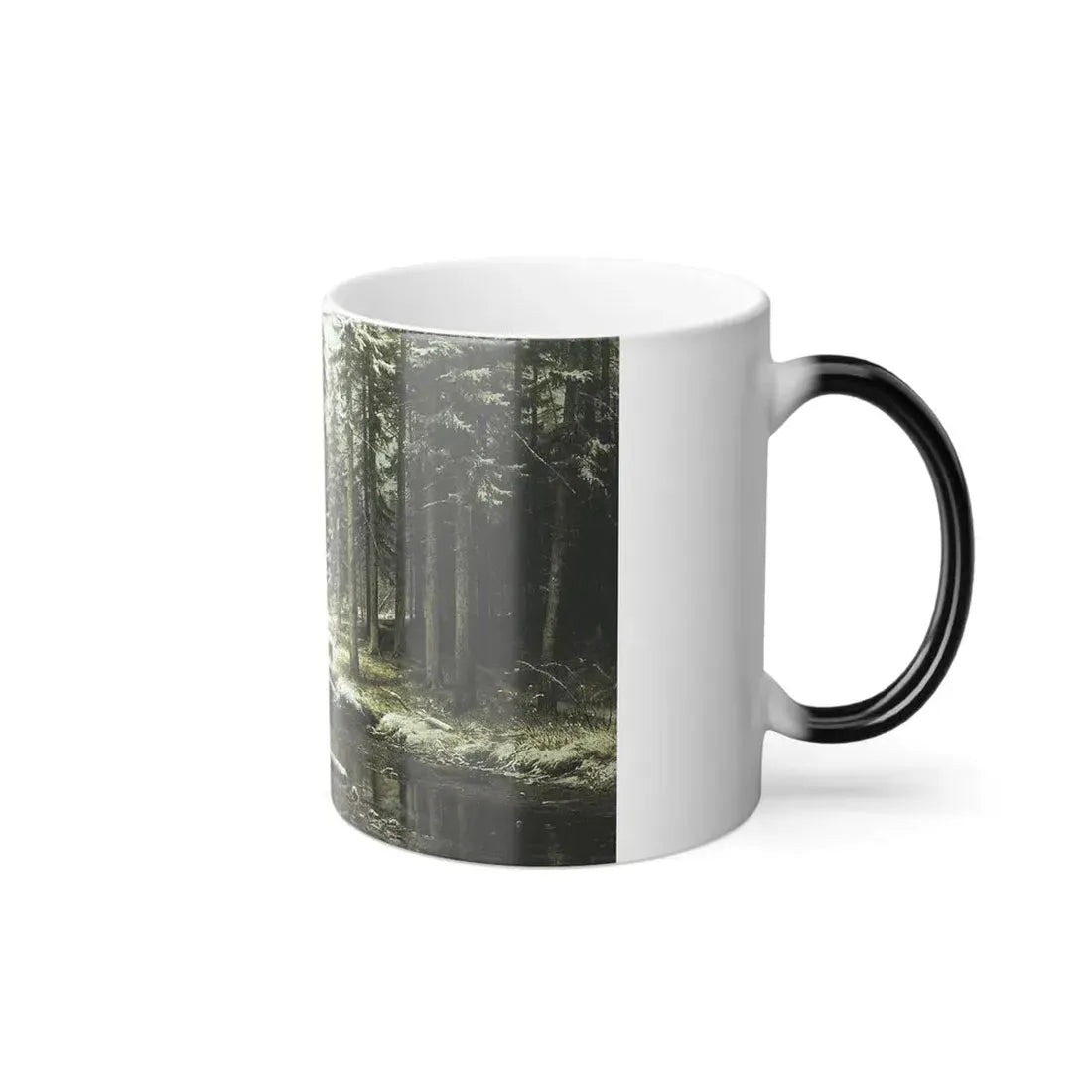Ivan Shishkin (1832-1898) The First Snow - Color Changing Mug 11oz - Go Mug Yourself