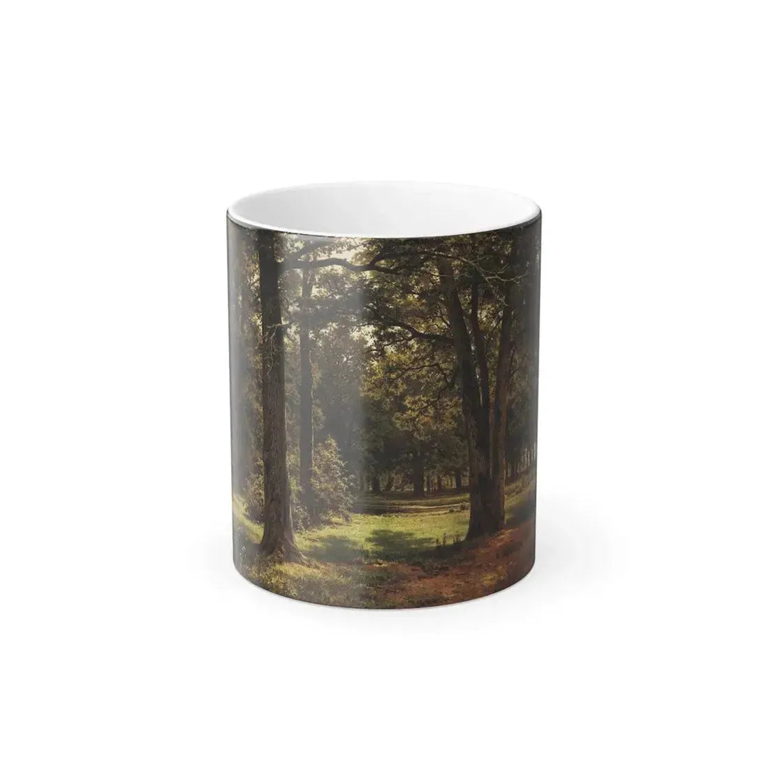 Ivan Shishkin (1832-1898) Title%3a Oaks of Peter the Great in Sestroretsk - 1886 - Color Changing Mug 11oz 11oz - Go Mug Yourself
