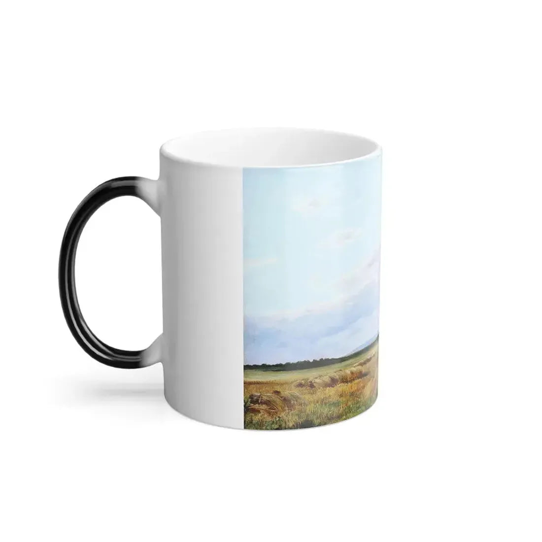 Ivan Shishkin (1832-1898) windmill in the field - 1861 - Color Changing Mug 11oz - Go Mug Yourself