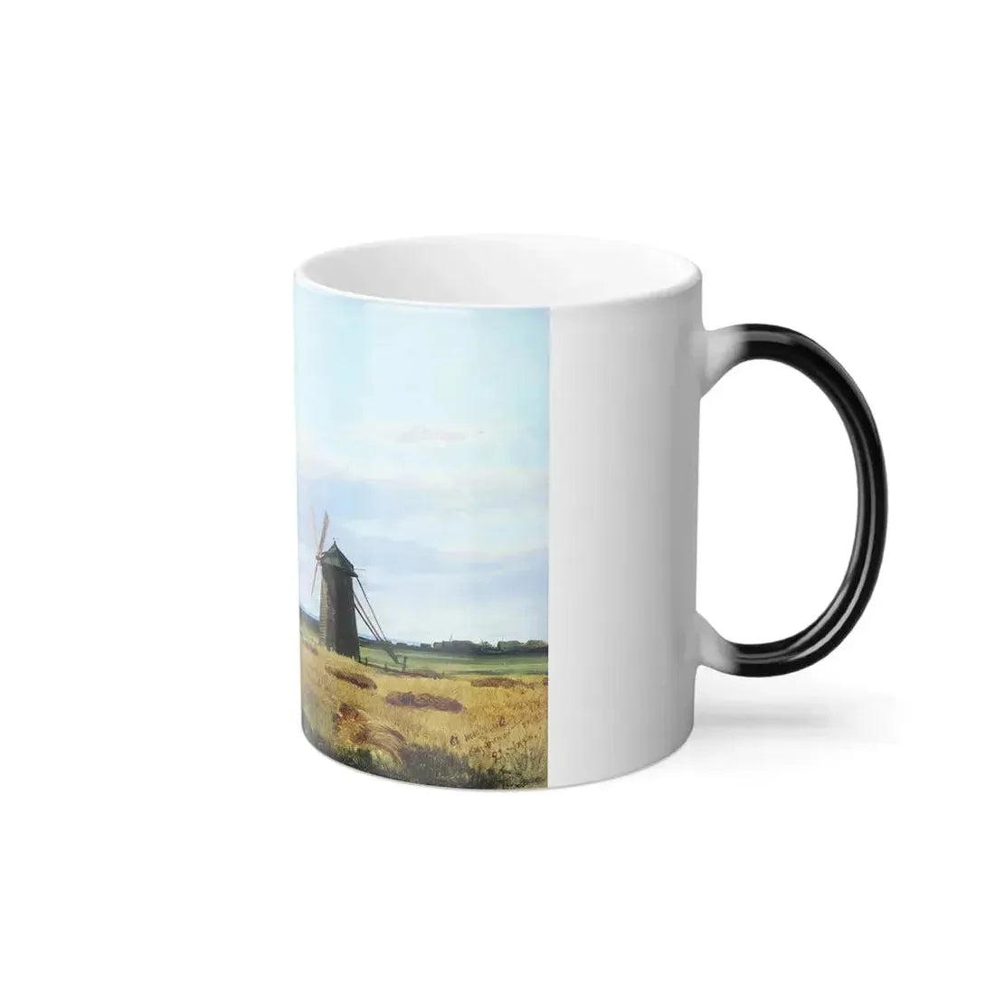 Ivan Shishkin (1832-1898) windmill in the field - 1861 - Color Changing Mug 11oz - Go Mug Yourself
