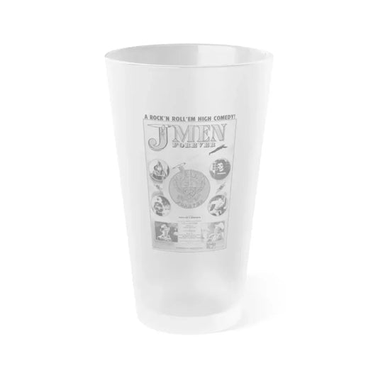 J MEN FOREVER 1979 Movie Poster - Frosted Pint Glass 16oz 16oz Frosted - Go Mug Yourself