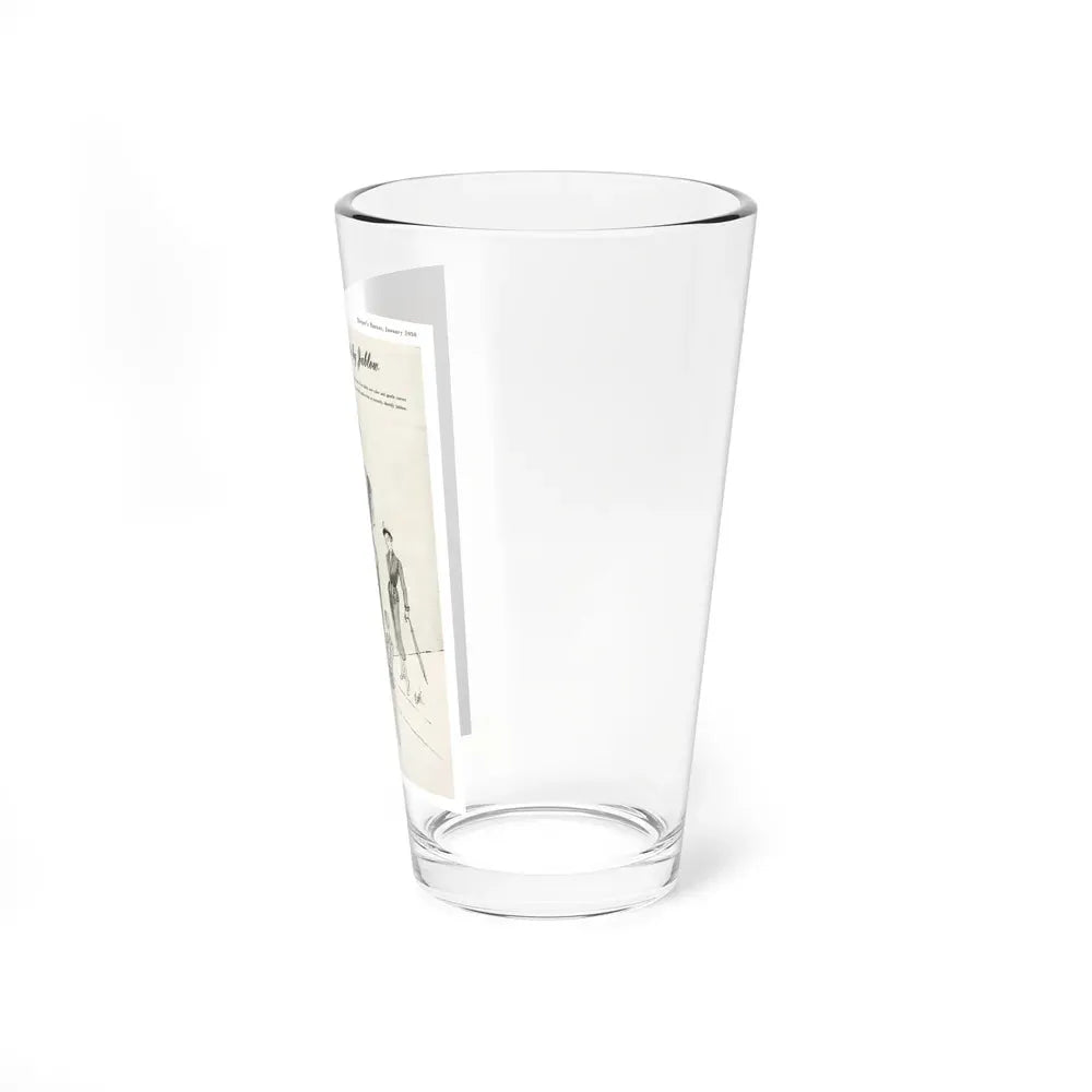 Jablow Original ad, Harpers Bazaar, January 1950 - Pint Glass 16oz - Go Mug Yourself
