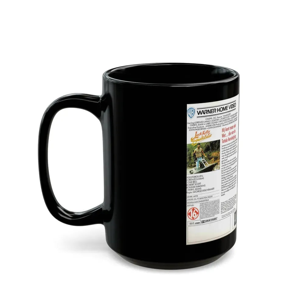 JACK KELLY SNAKEEATER (VHS COVER) - Black Coffee Mug - Go Mug Yourself