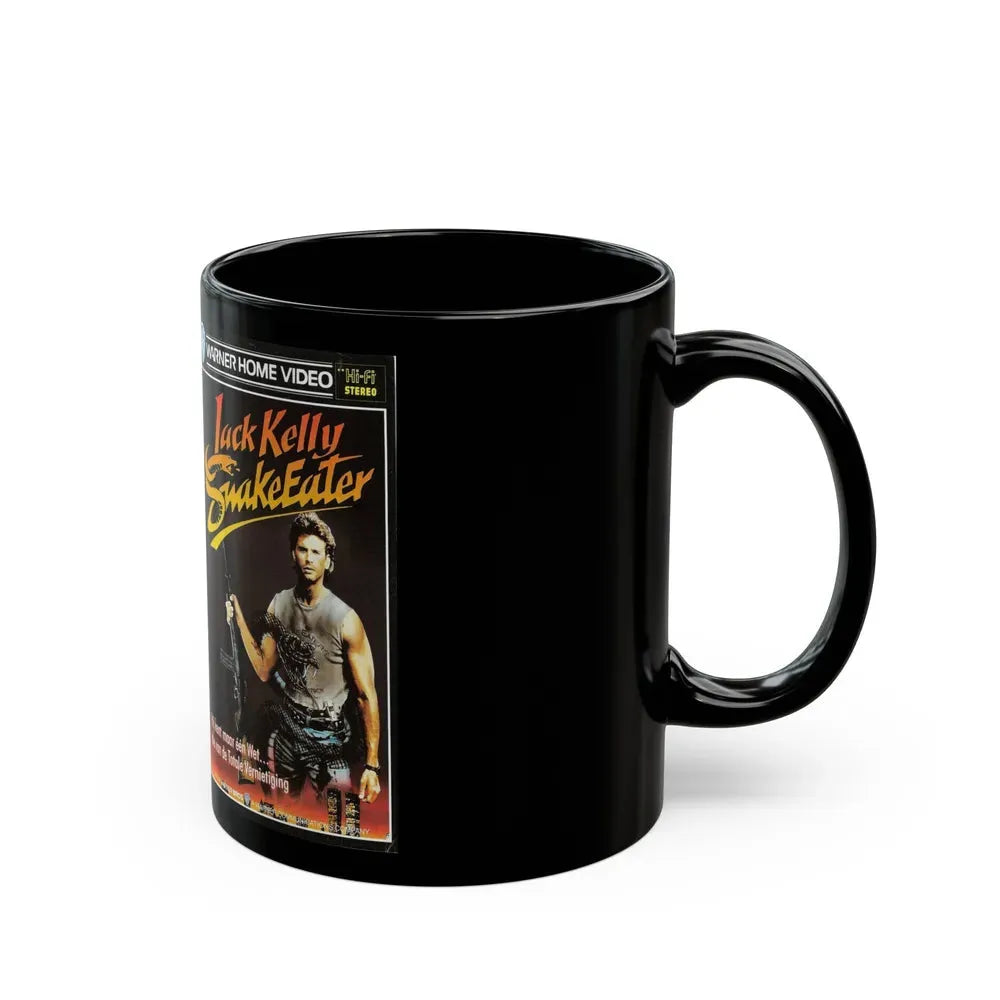 JACK KELLY SNAKEEATER (VHS COVER) - Black Coffee Mug - Go Mug Yourself