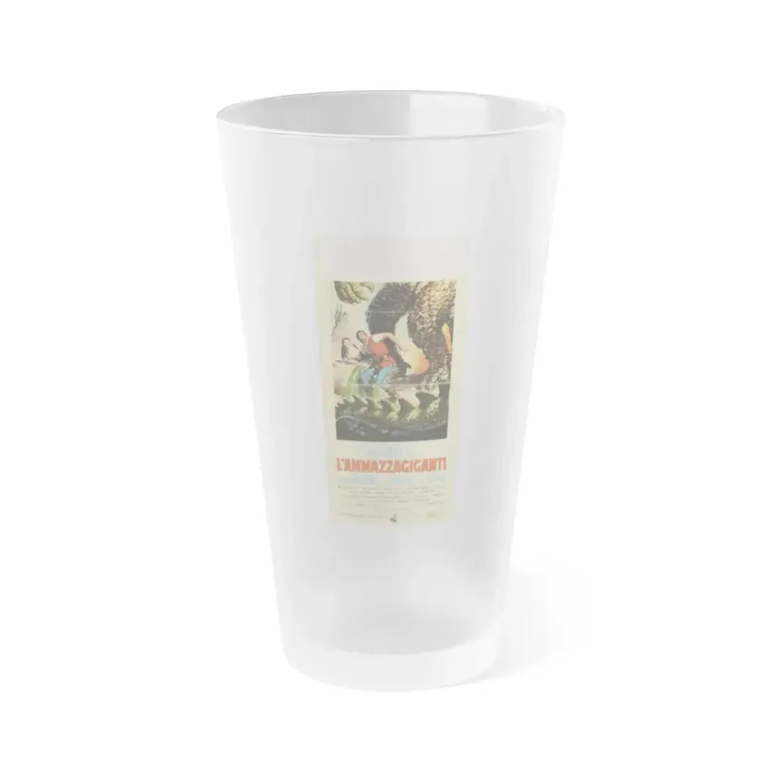 JACK THE GIANT KILLER (ITALIAN) 1962 Movie Poster - Frosted Pint Glass 16oz 16oz Frosted - Go Mug Yourself