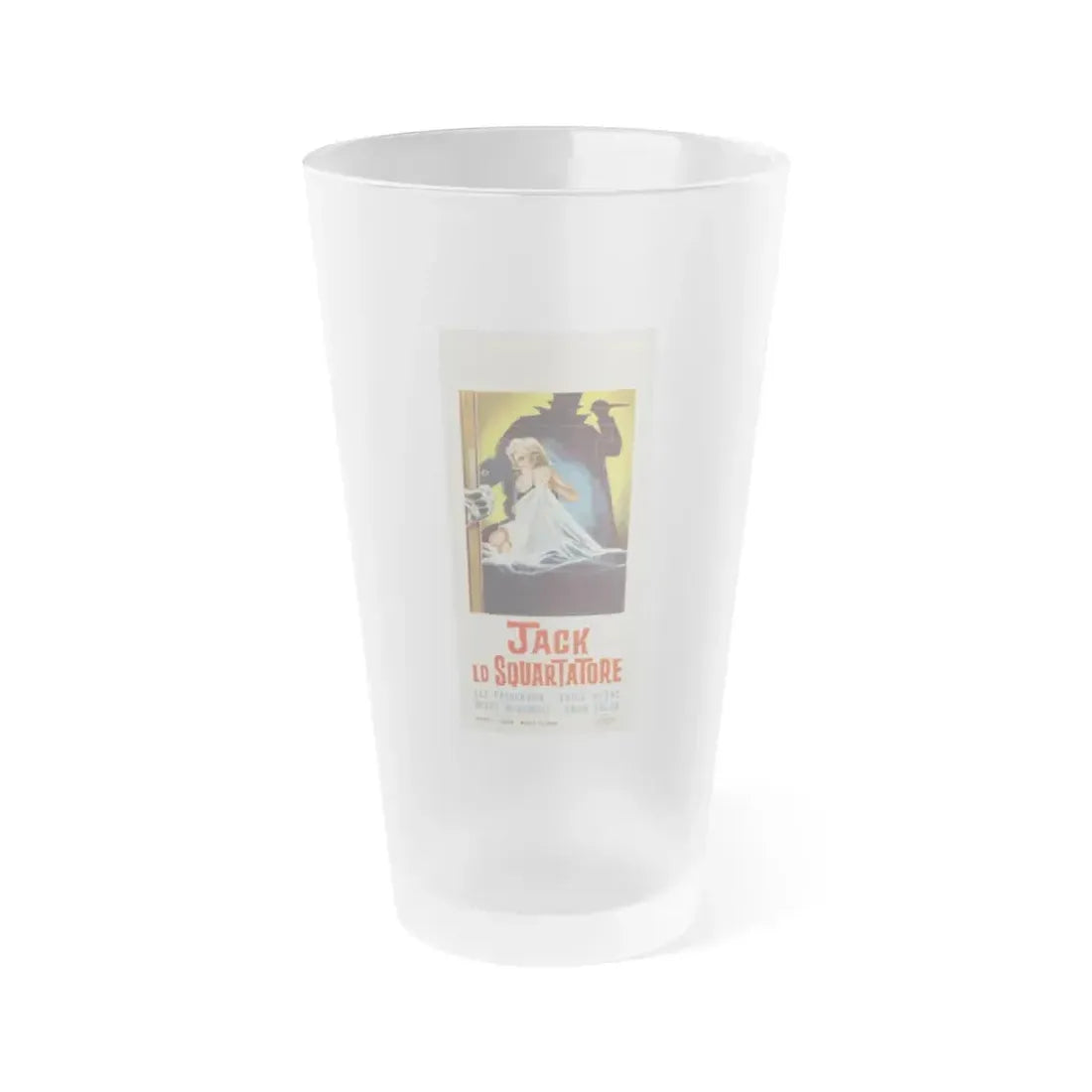 JACK THE RIPPER (ITALIAN) 1959 Movie Poster - Frosted Pint Glass 16oz 16oz Frosted - Go Mug Yourself