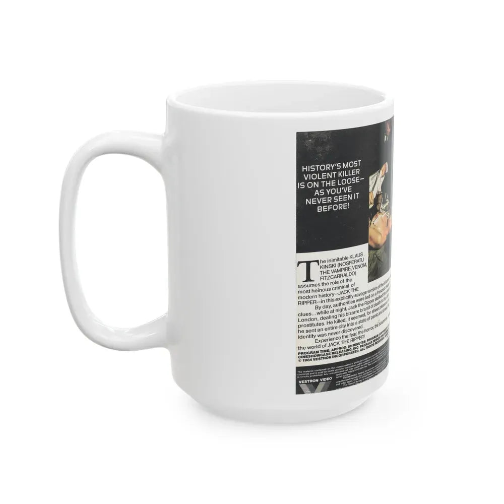 JACK THE RIPPER (VHS COVER) - White Coffee Mug - Go Mug Yourself