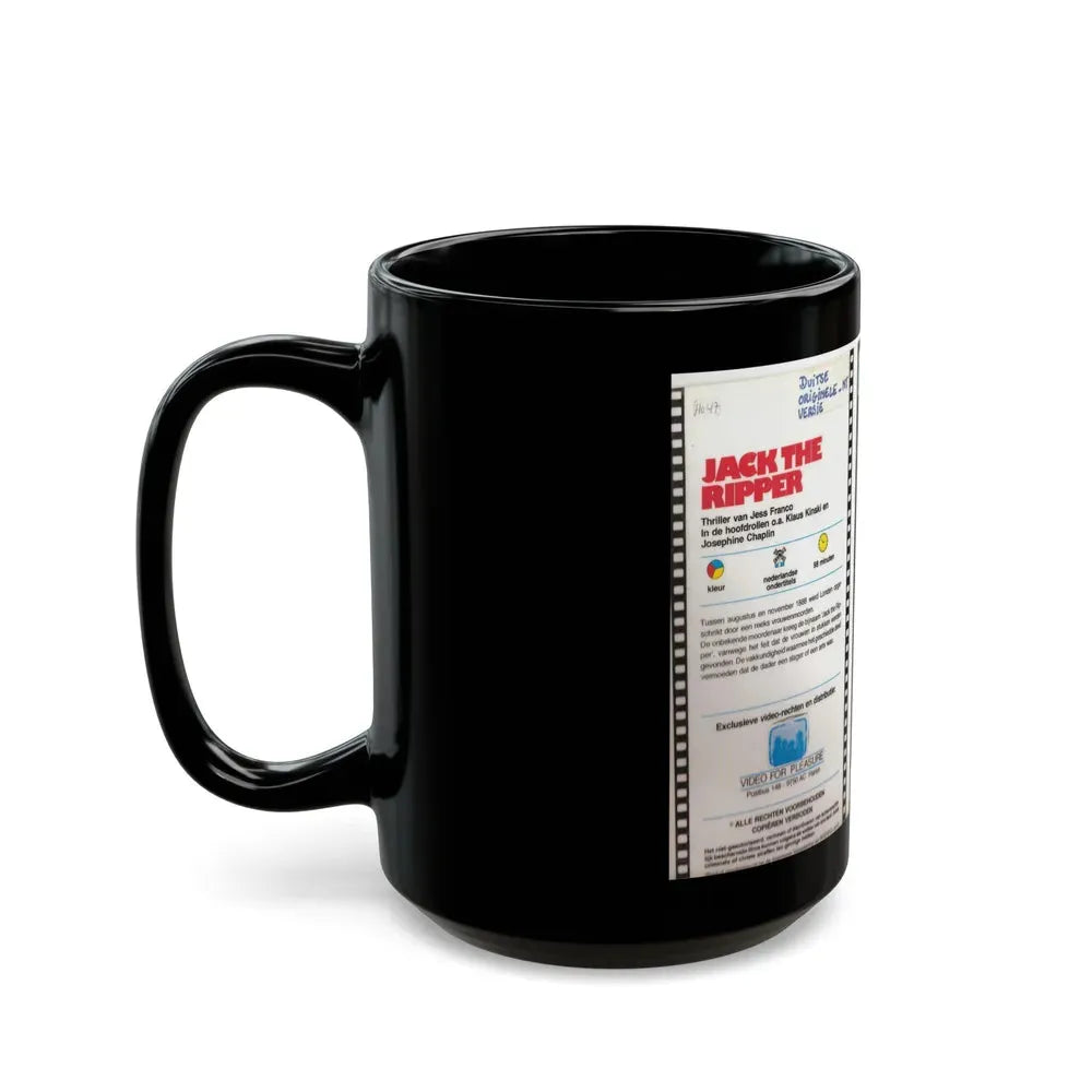 JACK THE RIPPER VIDEO FOR PLEASURE (VHS COVER) - Black Coffee Mug - Go Mug Yourself