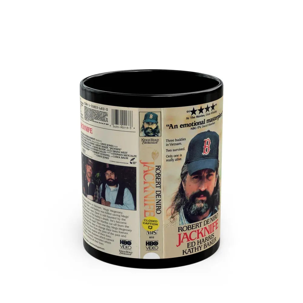 JACKNIFE (VHS COVER) - Black Coffee Mug 11oz - Go Mug Yourself