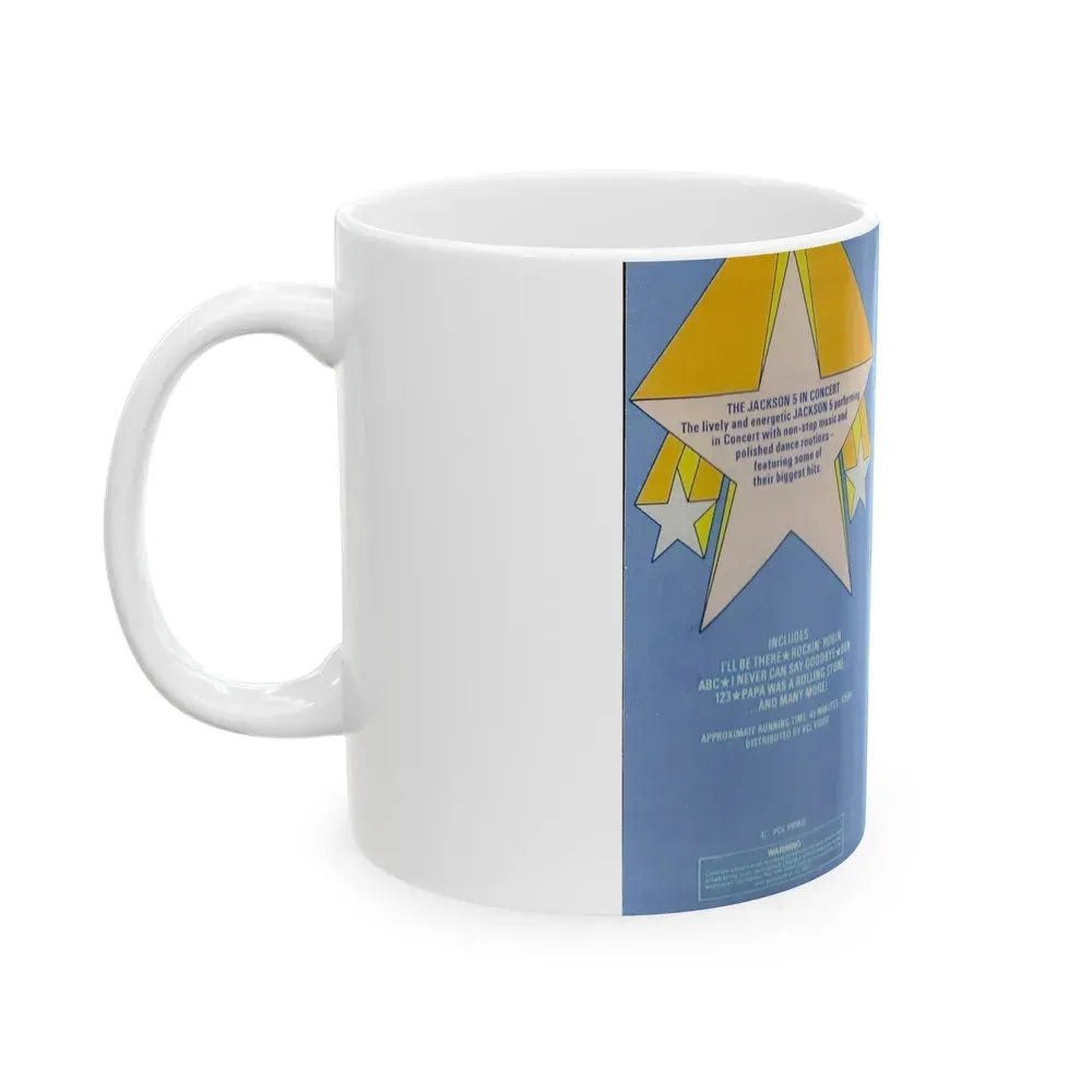 JACKSON 5 IN CONCERT (VHS COVER) - White Coffee Mug - Go Mug Yourself