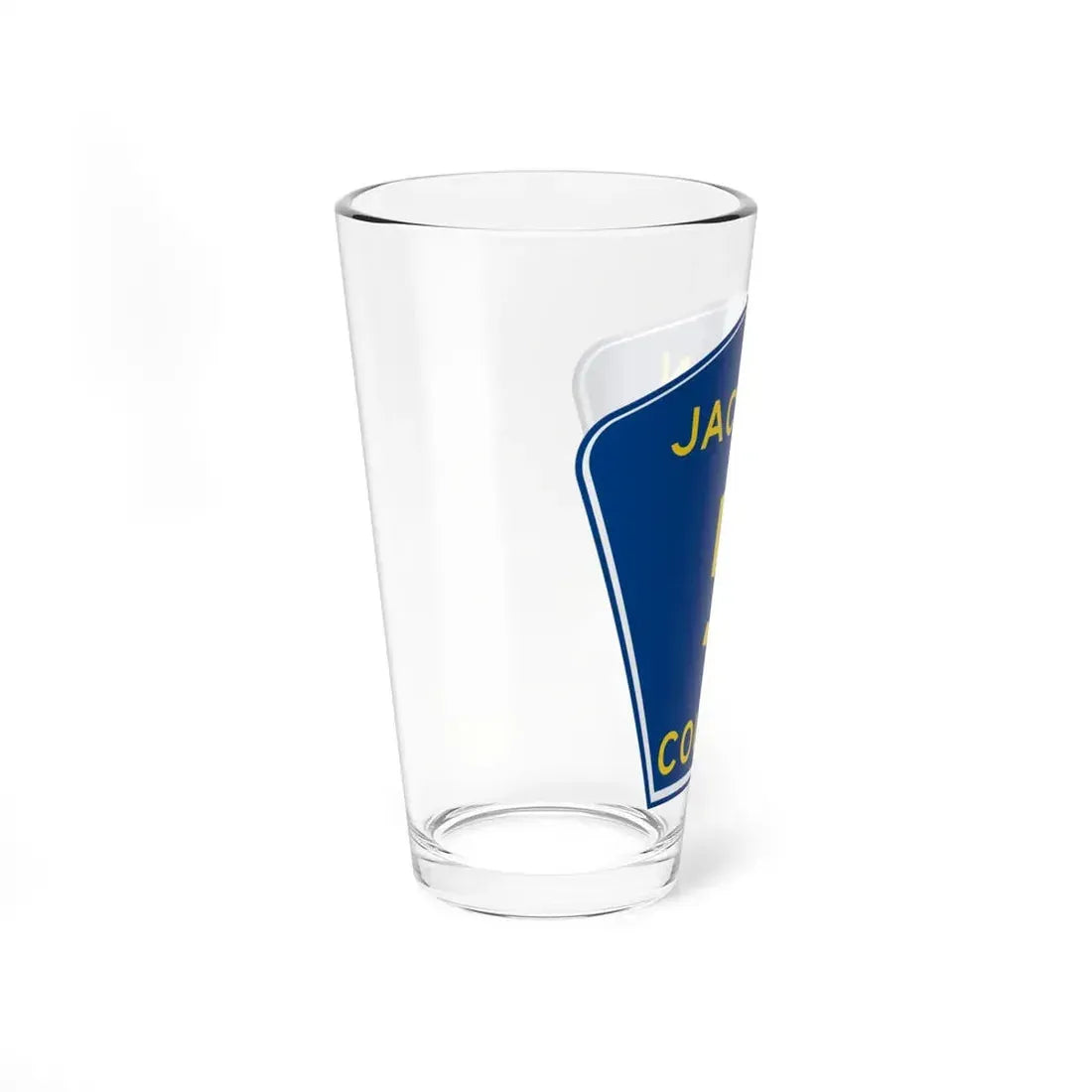 Jackson Co AL Route 5 shield (Alabama) (Road Sign) Pint Glss 16oz - Go Mug Yourself