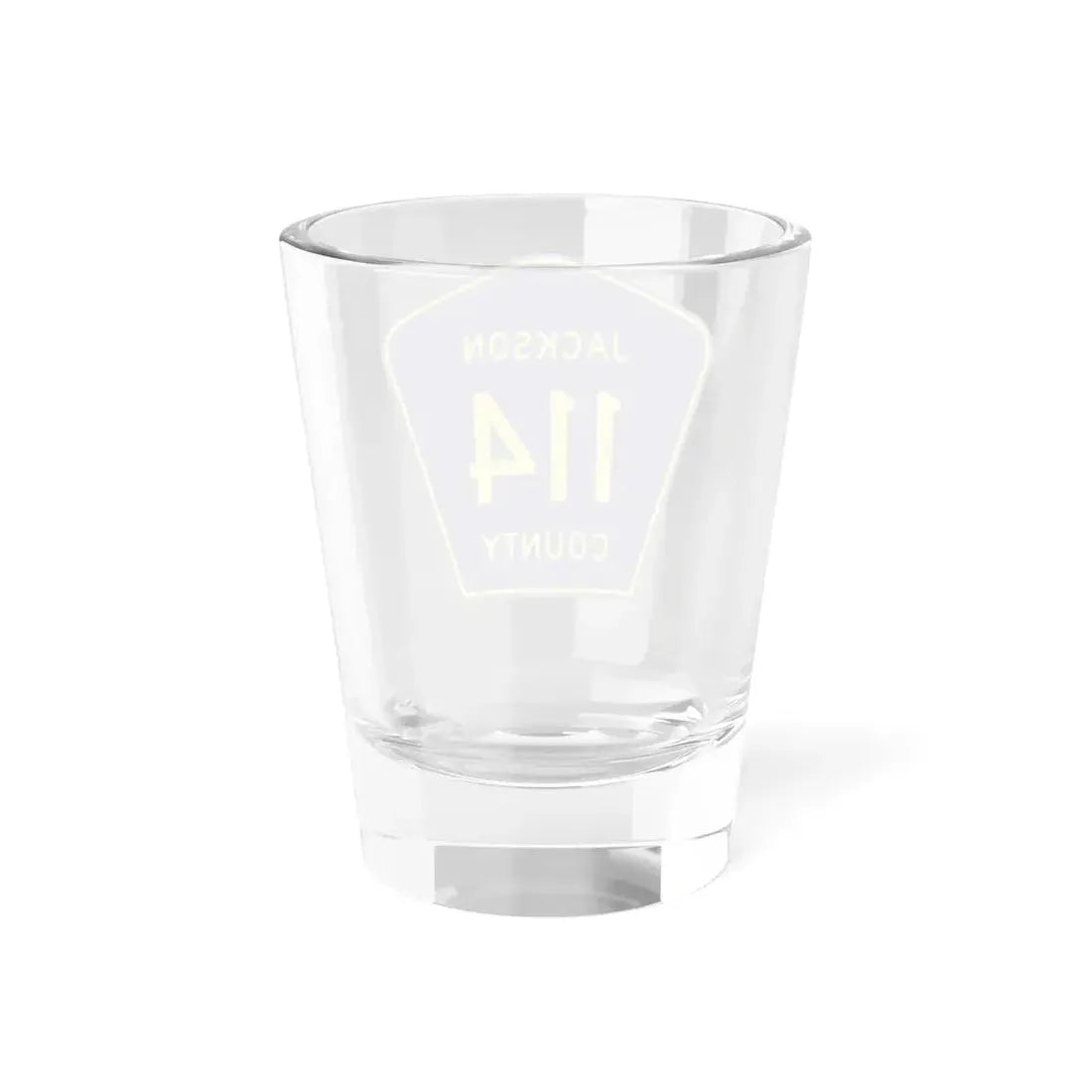 Jackson County Route 114 AL (Alabama) (Road Sign) Shot Glass 1.5oz - Go Mug Yourself