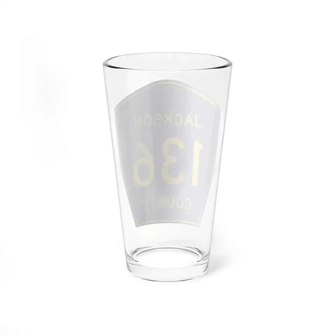 Jackson County Route 136 AL (Alabama) (Road Sign) Pint Glss 16oz - Go Mug Yourself