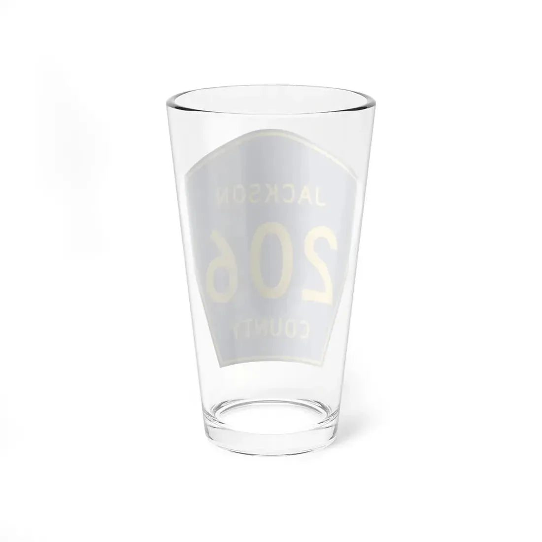 Jackson County Route 206 AL (Alabama) (Road Sign) Pint Glss 16oz - Go Mug Yourself