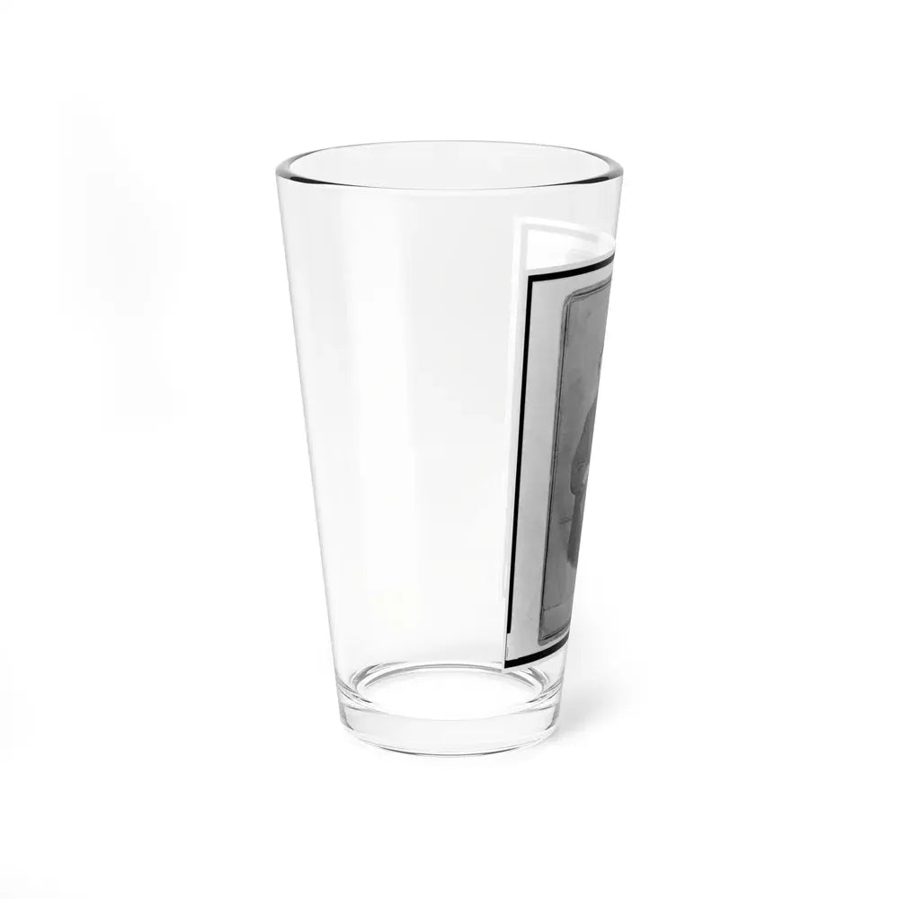 Jacob Labinsky (Lawinsky, Levinsky), Union Private In The 32nd Indiana Regiment, Full-Length Portrait, Seated, Facing Front (U.S. Civil War) Pint Glass 16oz - Go Mug Yourself