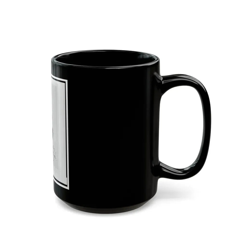Jacob M. Rife, Captain, 7th West Virginia Cavalry, Head-And-Shoulders Portrait, Wearing Uniform, Facing Left (U.S. Civil War) Black Coffee Mug - Go Mug Yourself