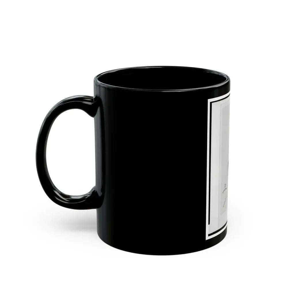 Jacob M. Rife, Captain, 7th West Virginia Cavalry, Head-And-Shoulders Portrait, Wearing Uniform, Facing Left (U.S. Civil War) Black Coffee Mug - Go Mug Yourself