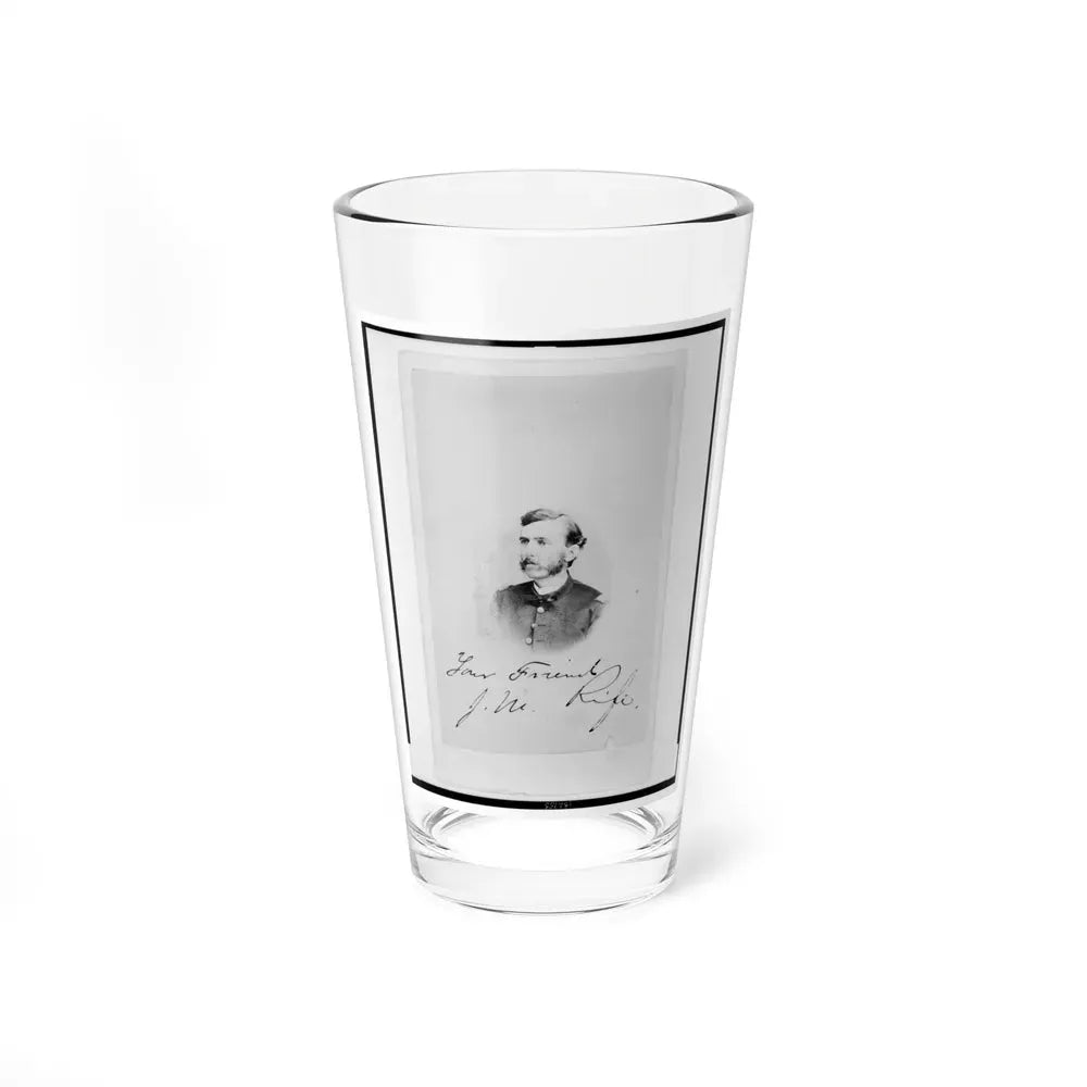 Jacob M. Rife, Captain, 7th West Virginia Cavalry, Head-And-Shoulders Portrait, Wearing Uniform, Facing Left (U.S. Civil War) Pint Glass 16oz 16oz - Go Mug Yourself