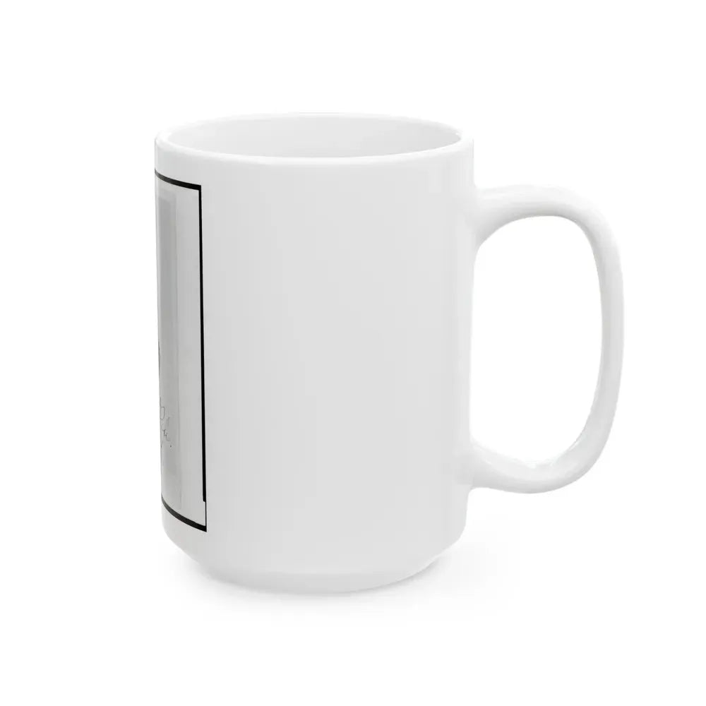 Jacob M. Rife, Captain, 7th West Virginia Cavalry, Head-And-Shoulders Portrait, Wearing Uniform, Facing Left (U.S. Civil War) White Coffee Mug - Go Mug Yourself