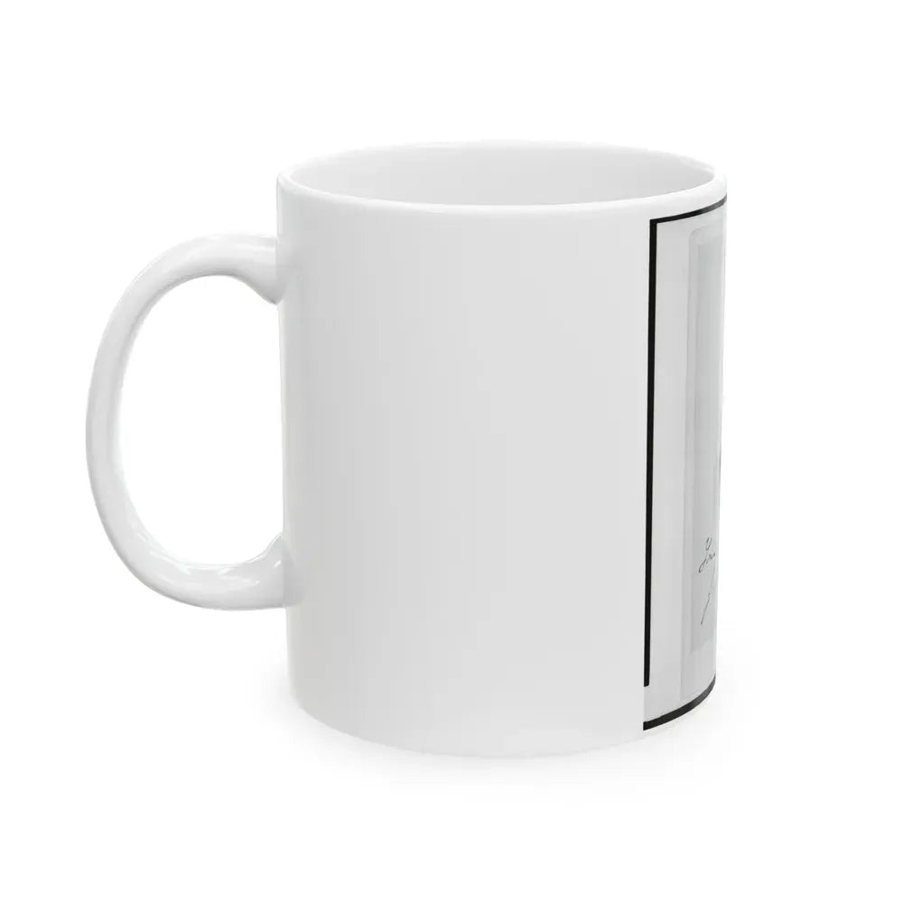 Jacob M. Rife, Captain, 7th West Virginia Cavalry, Head-And-Shoulders Portrait, Wearing Uniform, Facing Left (U.S. Civil War) White Coffee Mug - Go Mug Yourself