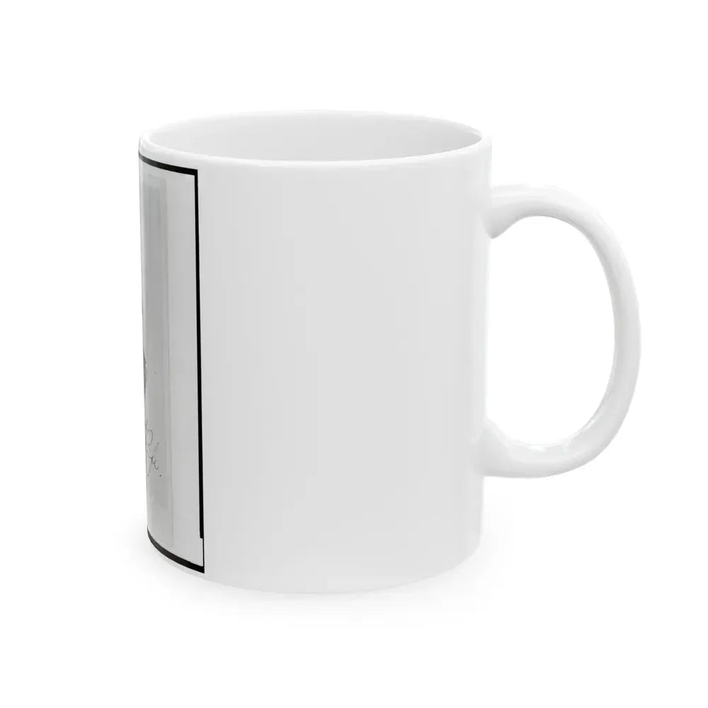 Jacob M. Rife, Captain, 7th West Virginia Cavalry, Head-And-Shoulders Portrait, Wearing Uniform, Facing Left (U.S. Civil War) White Coffee Mug - Go Mug Yourself