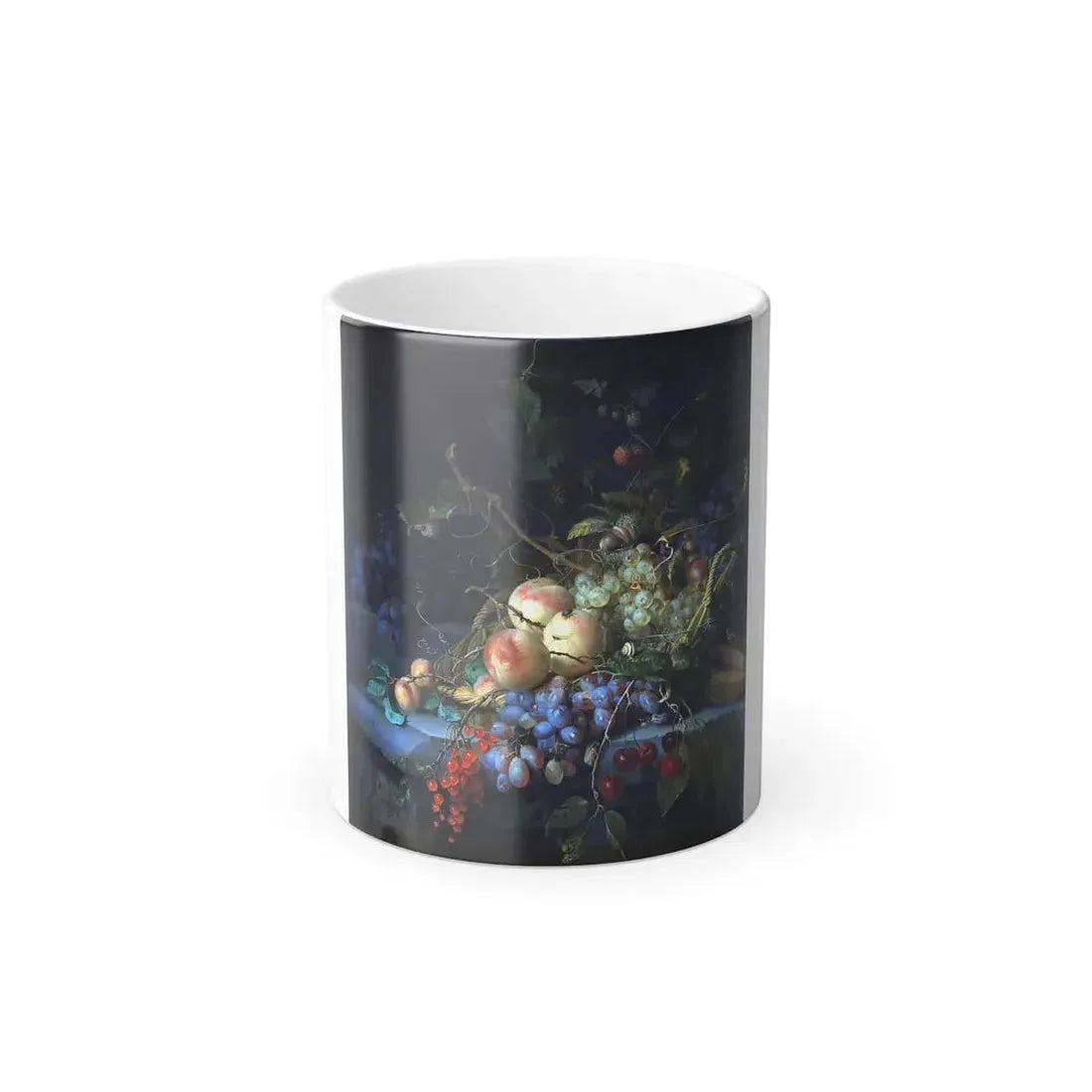 Jacob van Walscapelle (1644-1727) Stilleven met vruchten - oil on canvas - Color Changing Mug 11oz 11oz - Go Mug Yourself