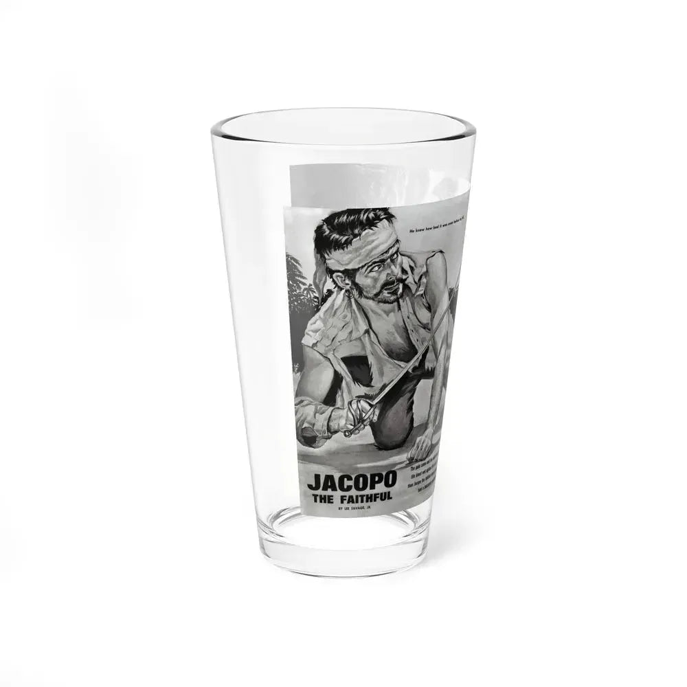 Jacopo The Faithful, Adventure magazine, December 1963 - Pint Glass 16oz - Go Mug Yourself