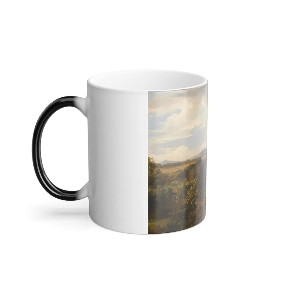 Jacques Raymond Brascassat (1804 - 1867) A goatherder and his flock in an Italianate landscape, possibly-0 - Color Changing Mug 11oz - Go Mug Yourself