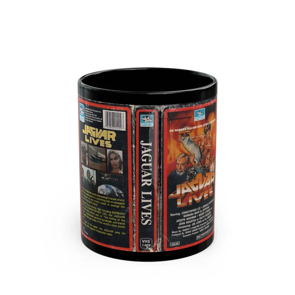 JAGUAR LIVES (VHS COVER) - Black Coffee Mug 11oz - Go Mug Yourself