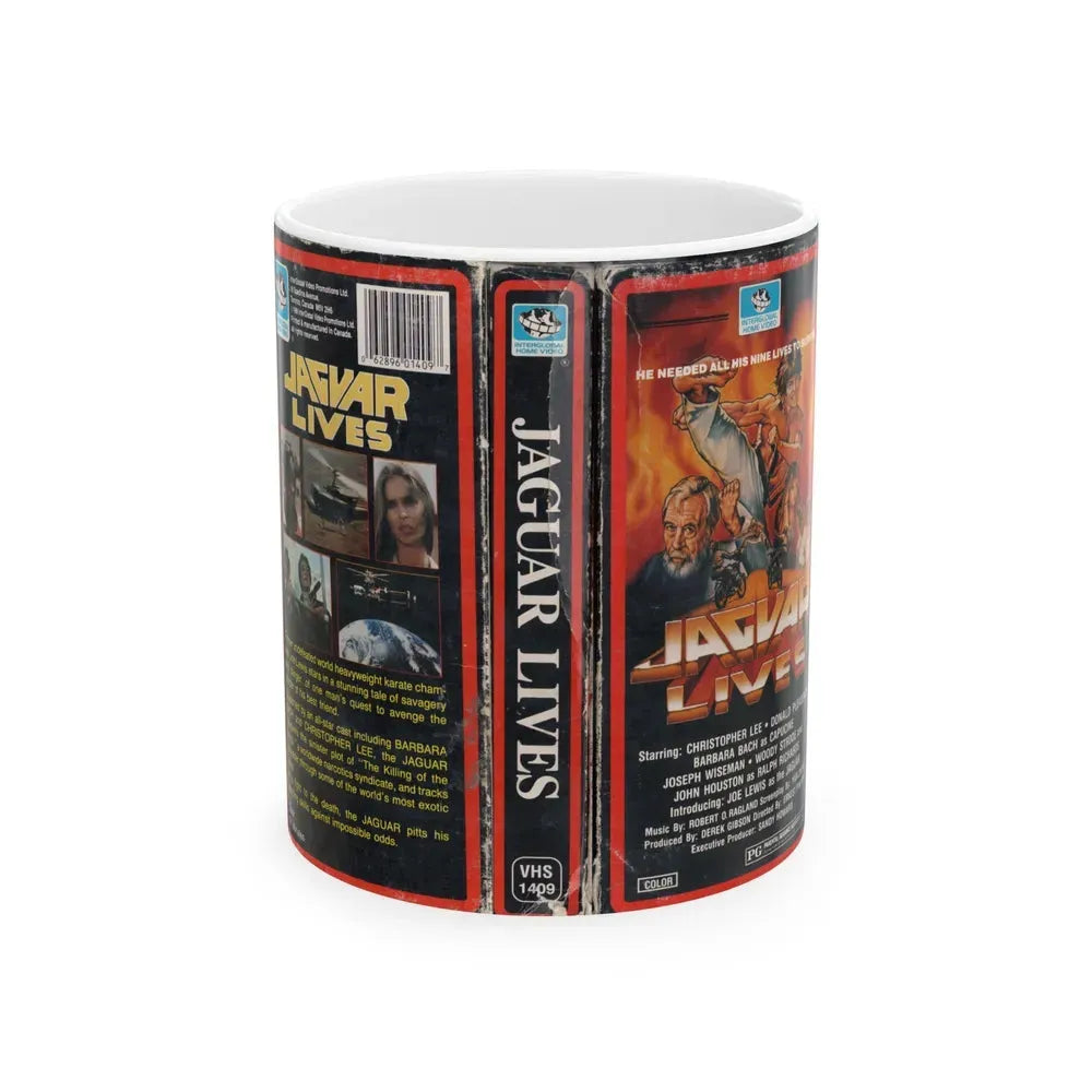 JAGUAR LIVES (VHS COVER) - White Coffee Mug 11oz - Go Mug Yourself