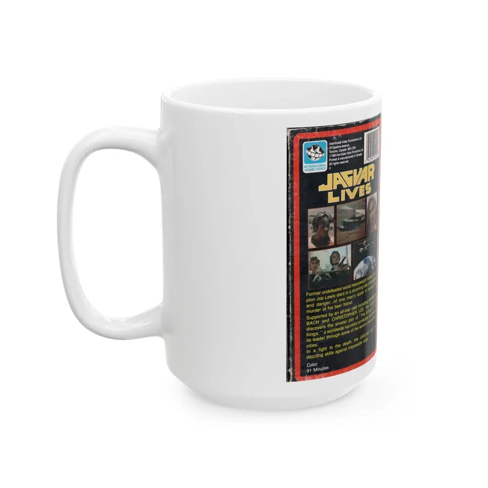 JAGUAR LIVES (VHS COVER) - White Coffee Mug - Go Mug Yourself